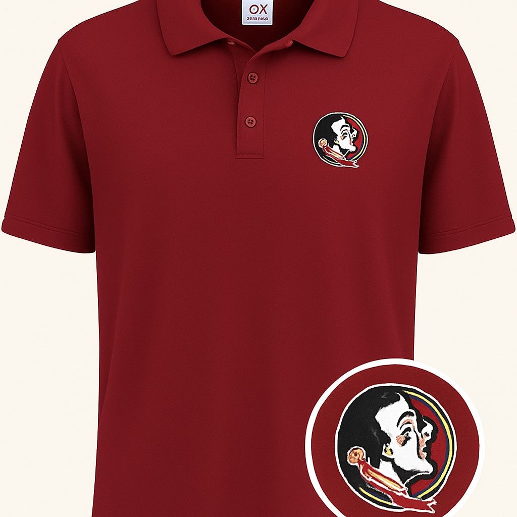 J. America FSU Florida State University Polo Shirt XL Garnet&Gold Logo Size US XL / EU 56 / 4 - 1 Thumbnail