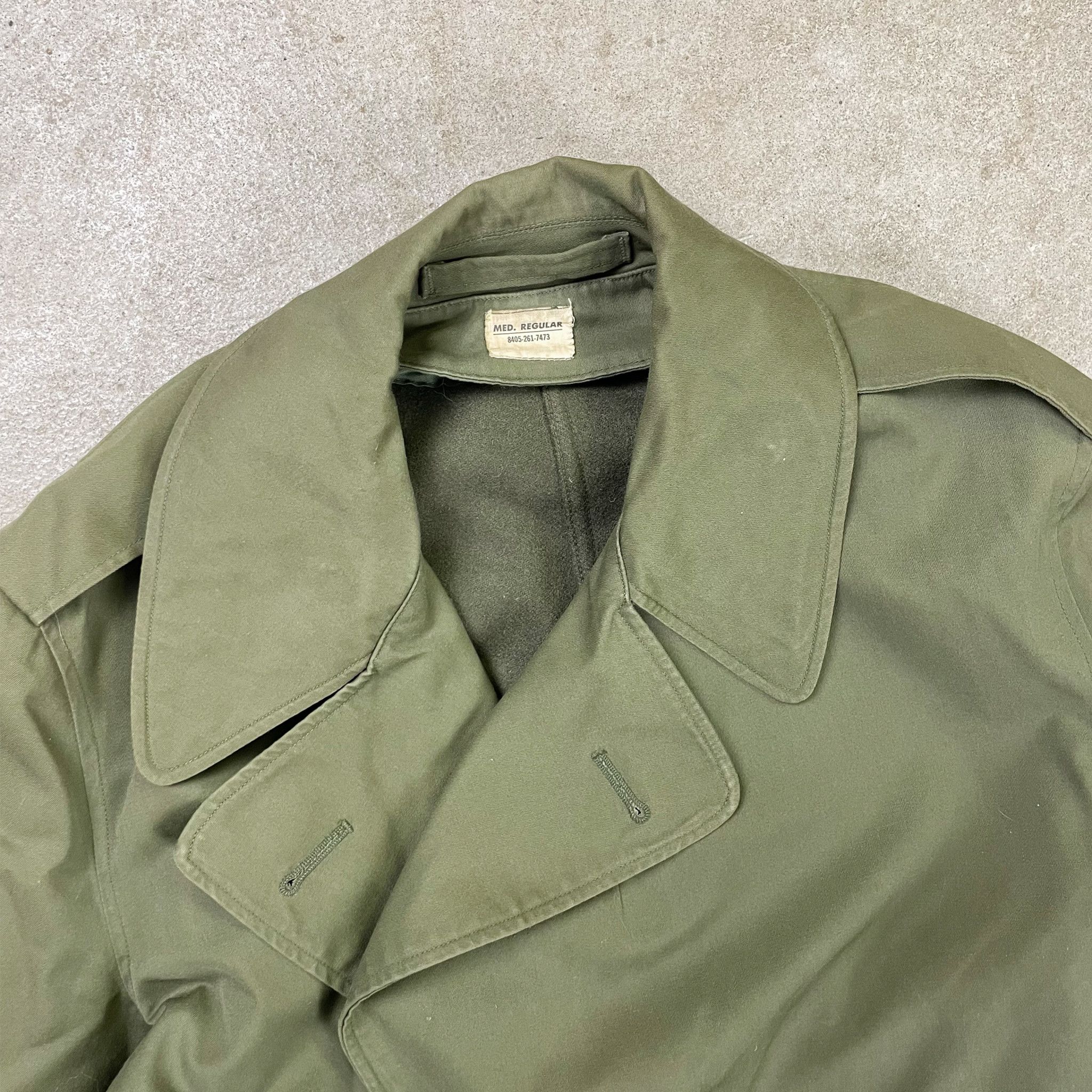 Vintage Vintage US Army Olive Green Lined Trench Coat - 1960s Size US M / EU 48-50 / 2 - 2 Thumbnail