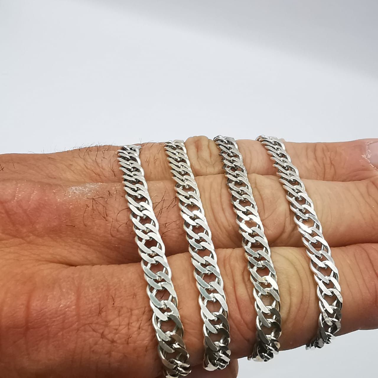 Sterling Silver Vintage Jewelry Chain, 925 Sterling Silver, Signed 20g Size ONE SIZE - 3 Thumbnail