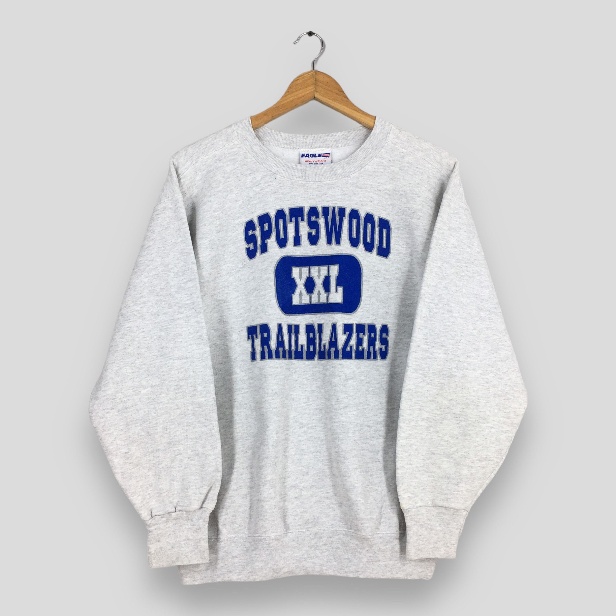 Vintage 90s Spotswood Trailblazer XXL High School Gray Sweatshirt M Size US M / EU 48-50 / 2 - 1 Thumbnail