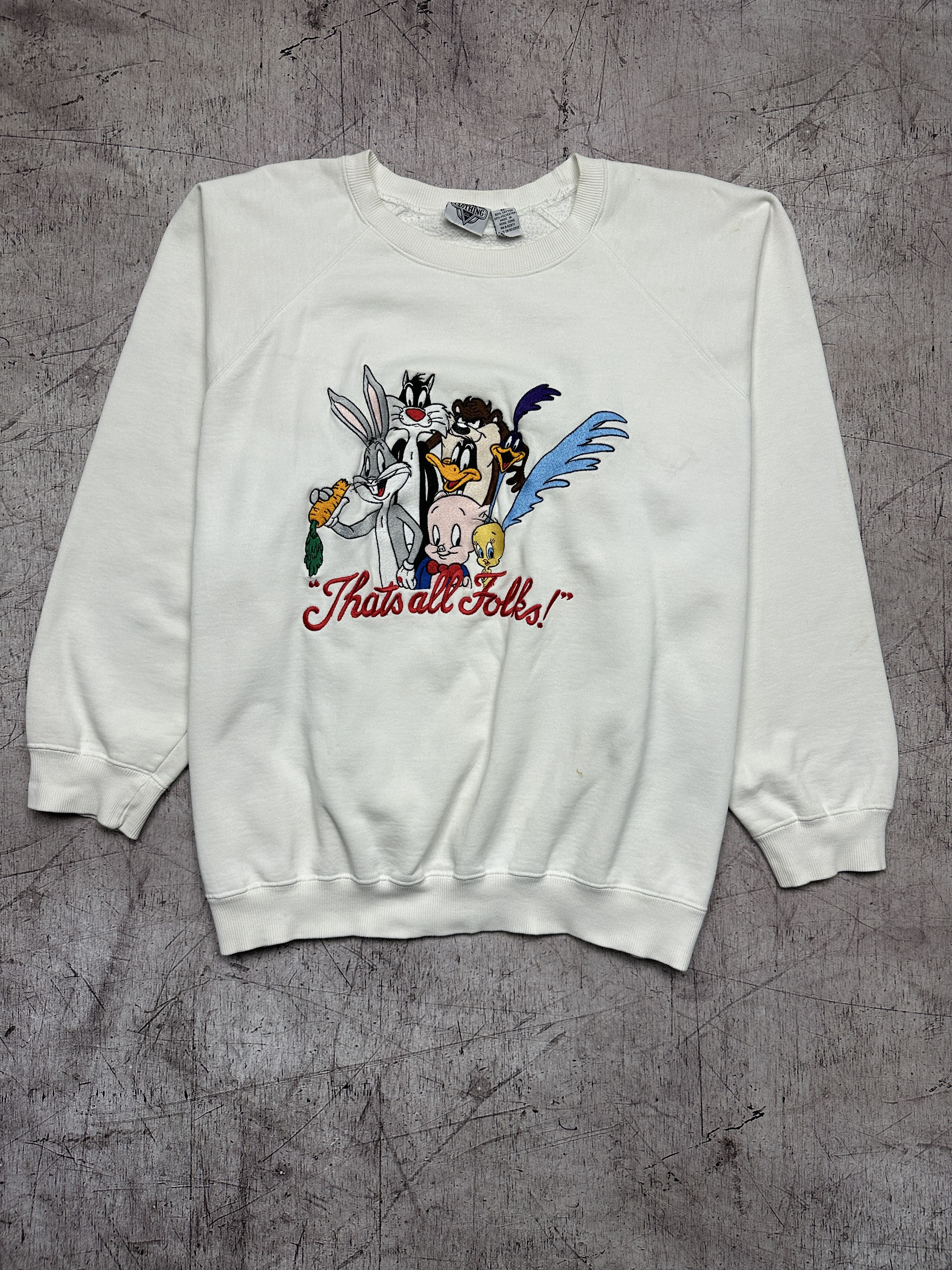 Cartoon Network × Vintage × Warner Bros Looney Tunes 1993 Vintage Sweatshirt Size US XL / EU 56 / 4 - 1 Thumbnail