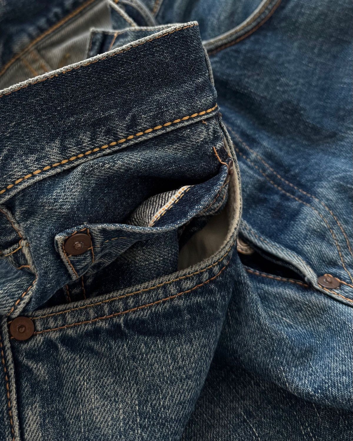Evisu Vintage00s EVISU SELVEDGE DENIM JEANS Size US 29 - 13 Thumbnail