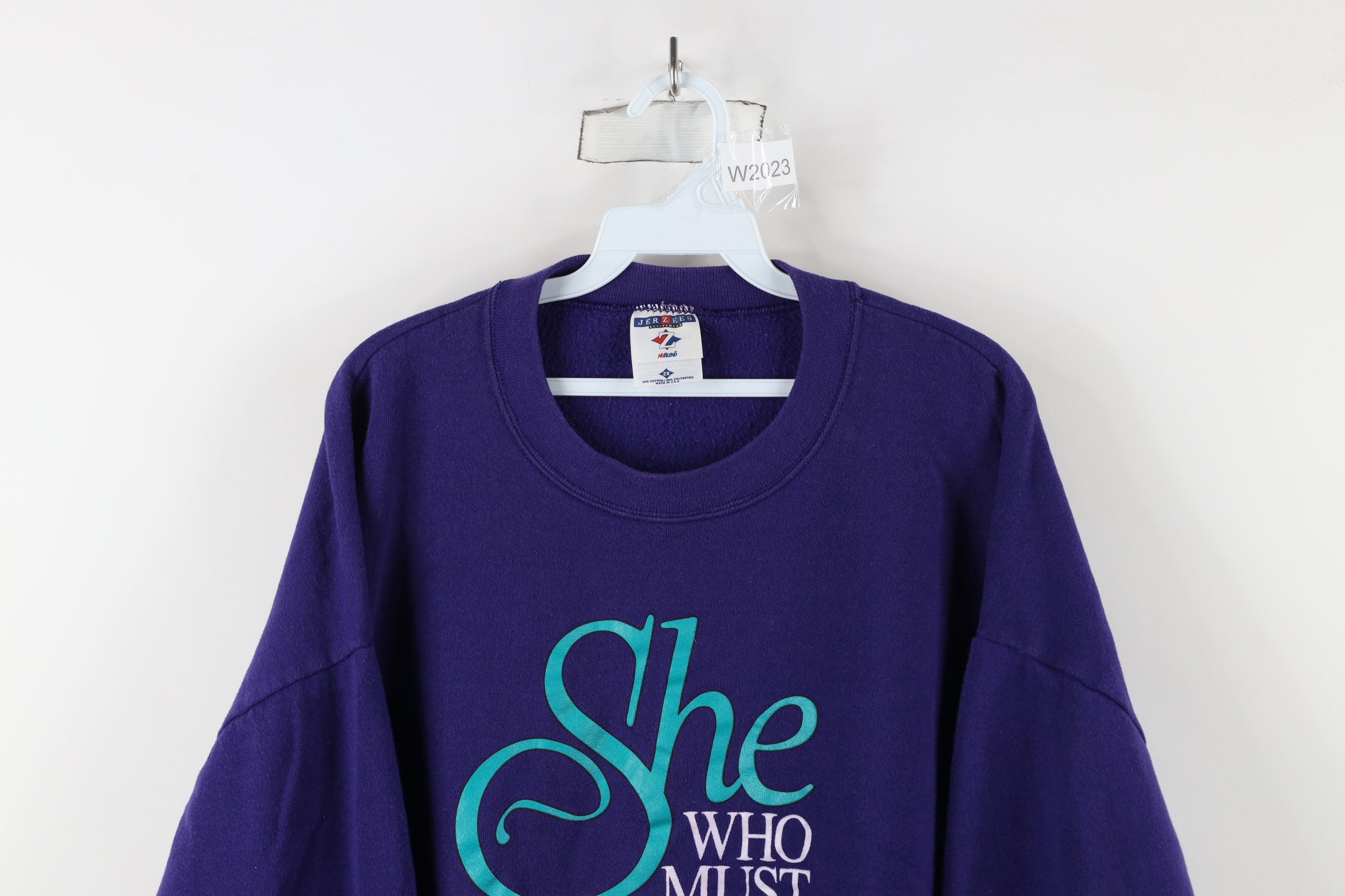 Vintage Vintage 90s Must Be Obeyed Ayesha Crewneck Sweatshirt USA Size XXL / US 16-18 / IT 52-54 - 2 Thumbnail