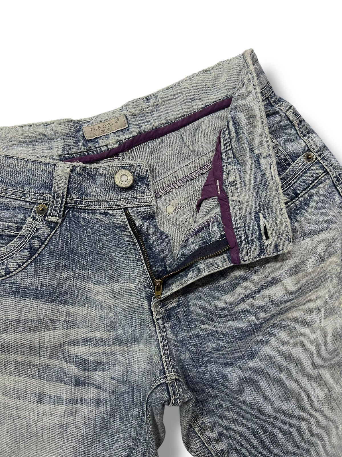 Japanese Brand Bootcut Vintage Theoria Spicy Denim Japan - Distressed Denim Size 30" / US 8 / IT 44 - 8 Thumbnail