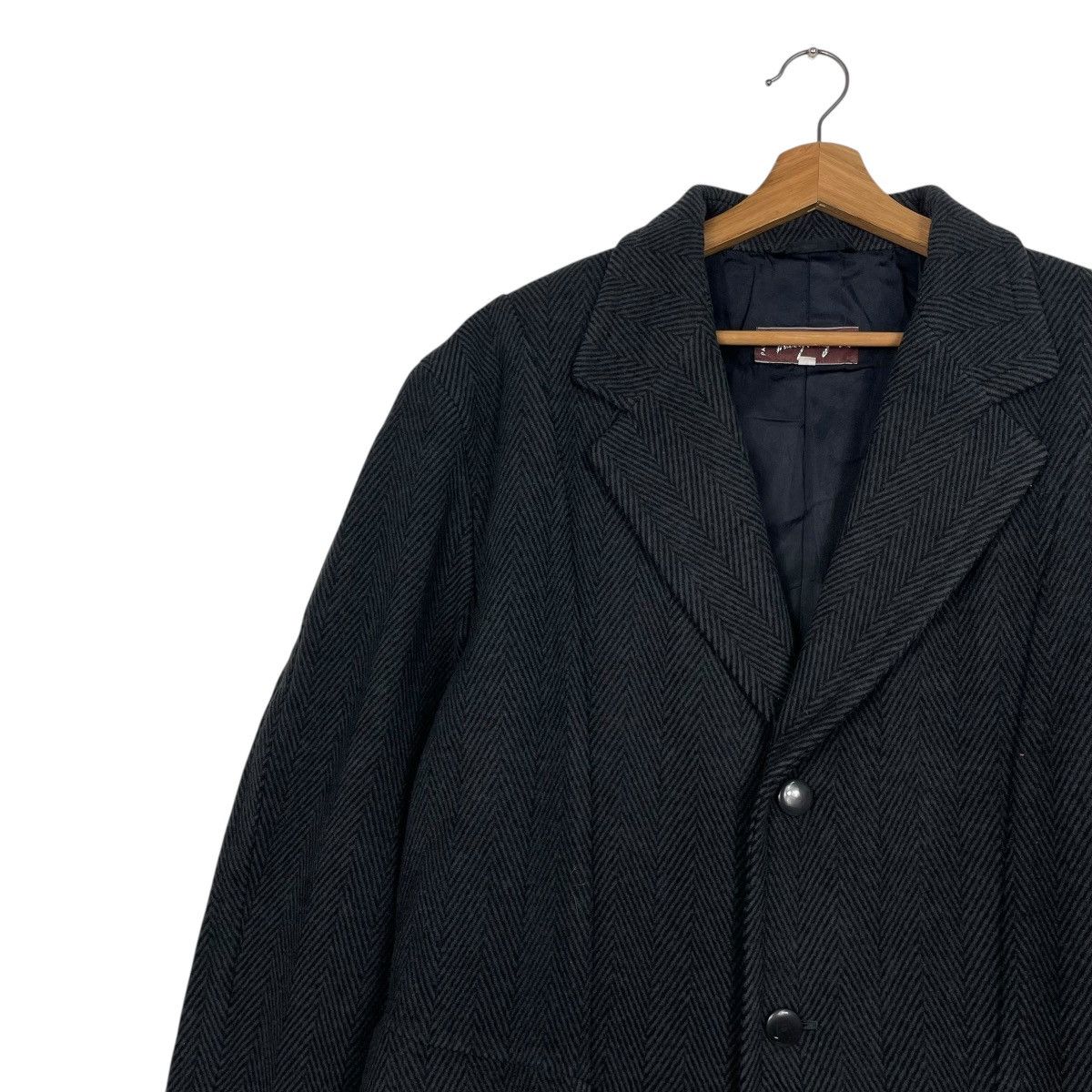 Thierry Mugler Vintage Thierry Mugler Herringbone Wool Coat Size US M / EU 48-50 / 2 - 7 Thumbnail