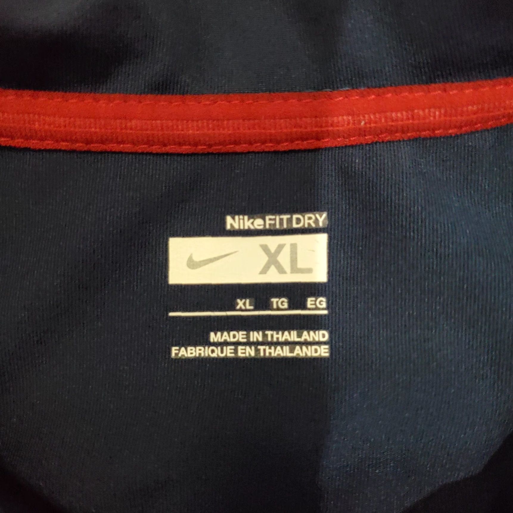 Nike Nike Polo Shirt Mens XL Navy Blue NikeFIT Dry Performance Golf Athletic Swoosh Size US XL / EU 56 / 4 - 4 Thumbnail