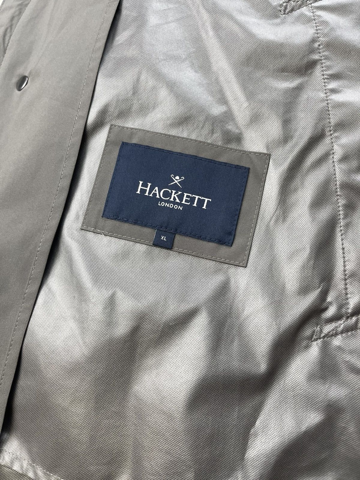 Hackett Hackett London Shower Resistant Hooded Zip Button Rain Coat Size US XL / EU 56 / 4 - 12 Thumbnail