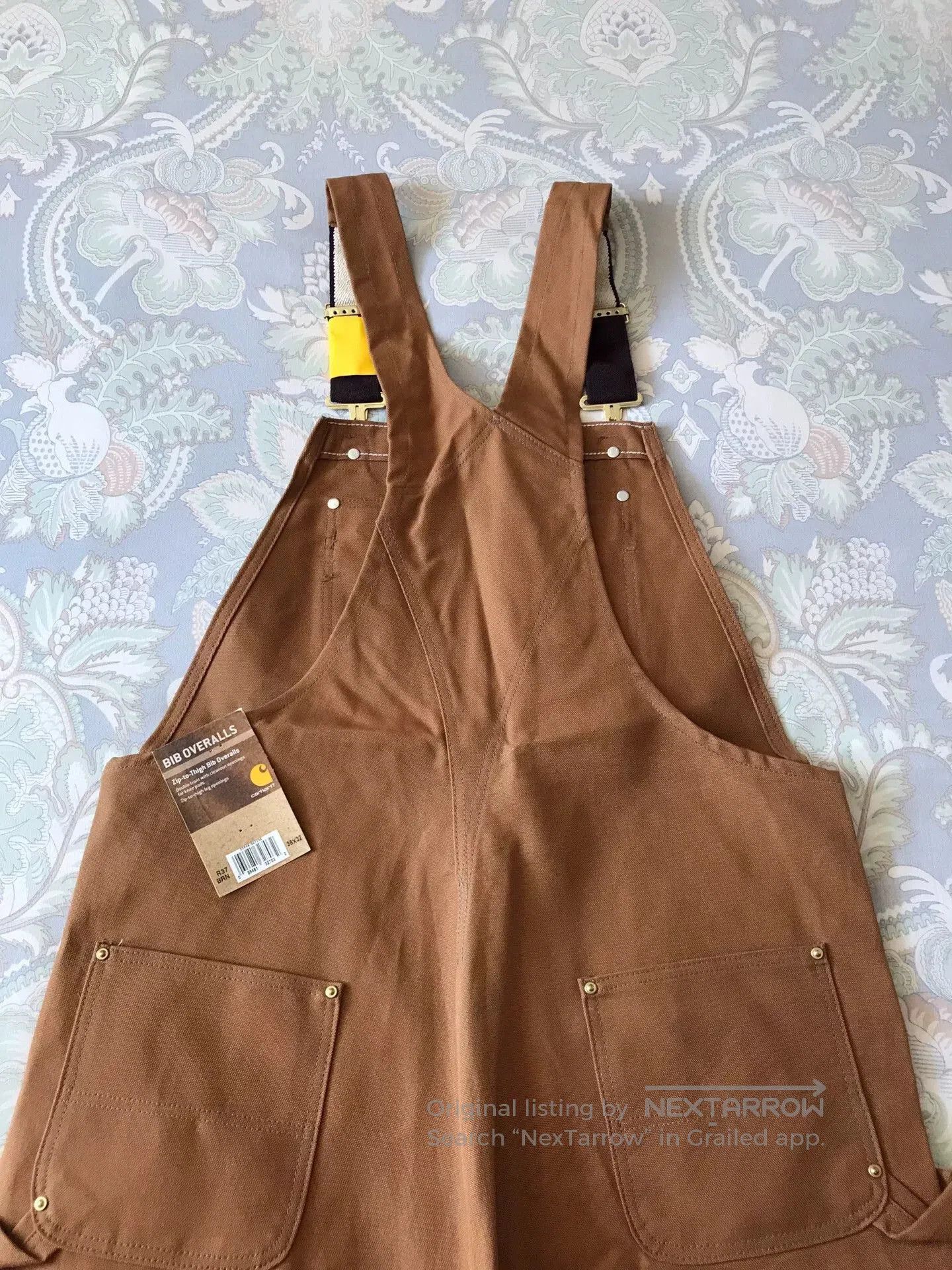 Carhartt Carhartt R37 Brown Canvas Overalls W38L32. Size US 38 / EU 54 - 2 Thumbnail
