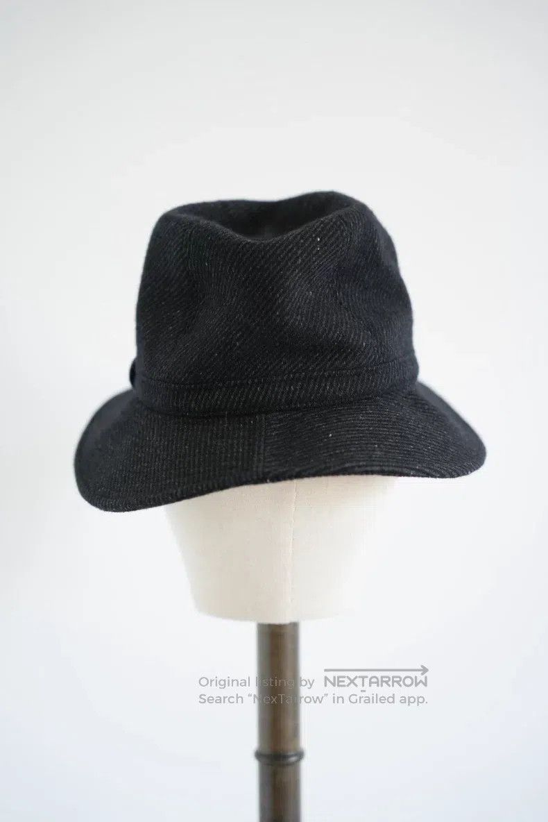 Yohji Yamamoto Yohji Yamamoto Coarse Tweed Wool Felt Hat Size ONE SIZE - 4 Thumbnail