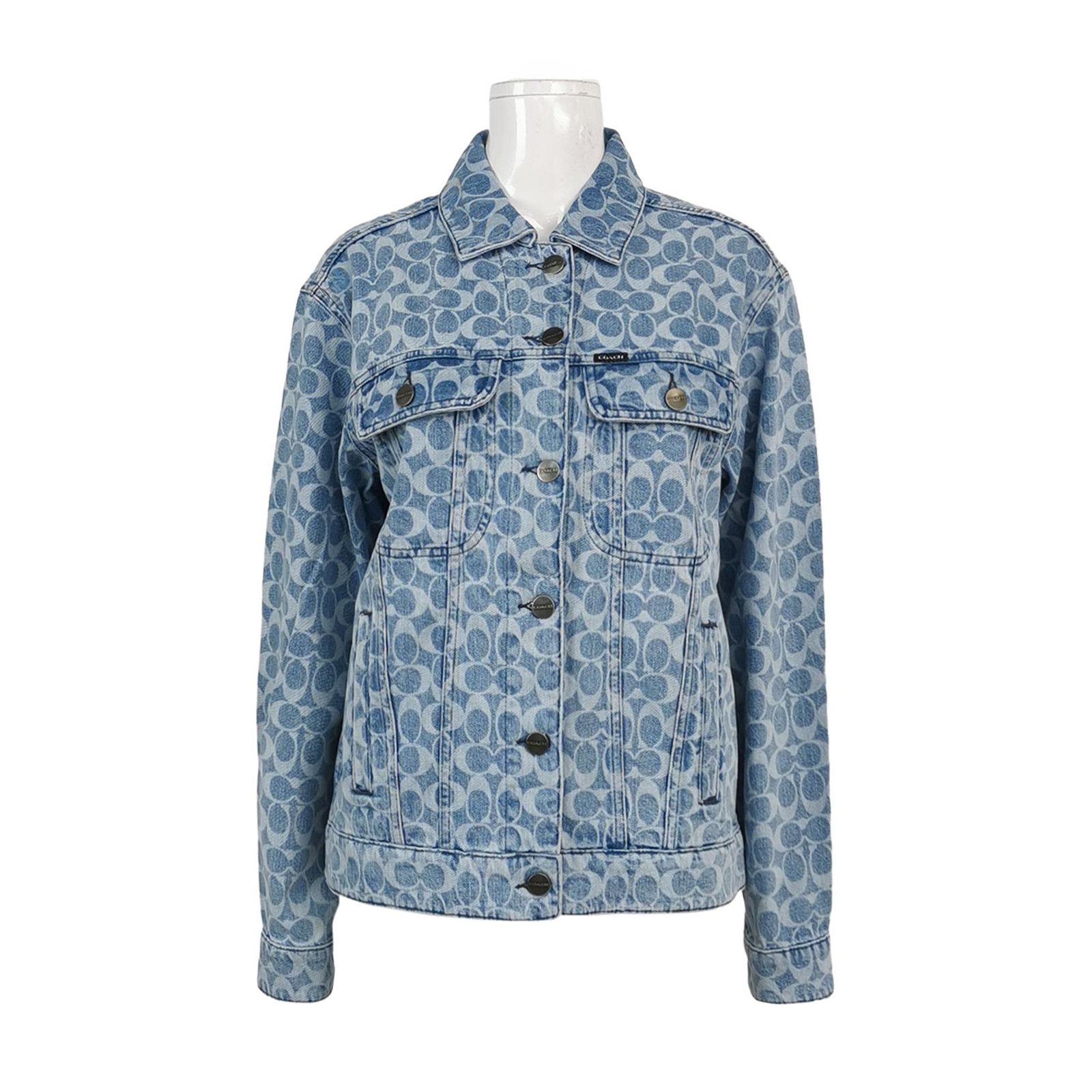 Coach Coach Monogram Denim Jacket Size S Size US S / EU 44-46 / 1 - 1 Thumbnail