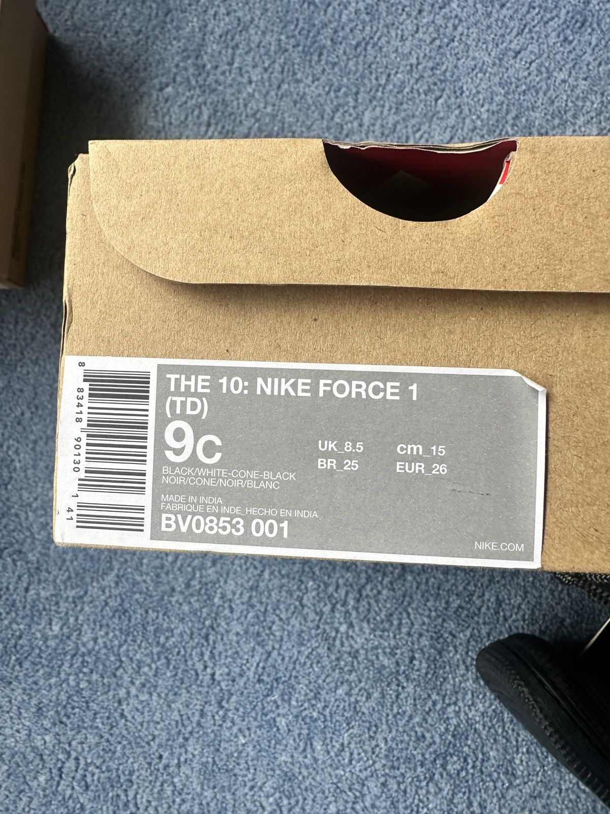 Nike × Off-White Nike x Off-White Air Force 1 Td 9C Size US 5 / EU 37 - 3 Thumbnail