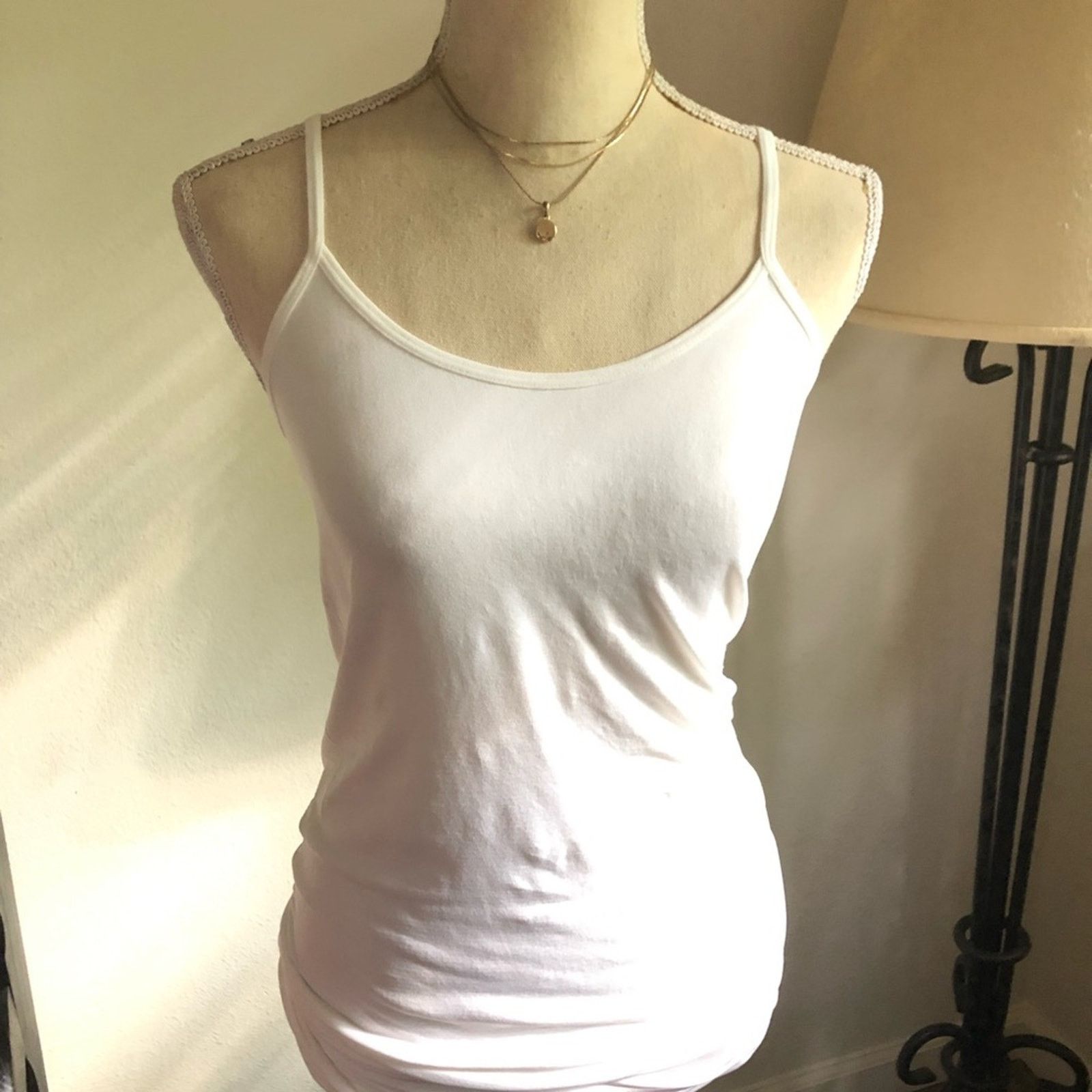 Vintage Vintage 90s gold plated triple strand chain pendant necklace Size ONE SIZE - 4 Thumbnail