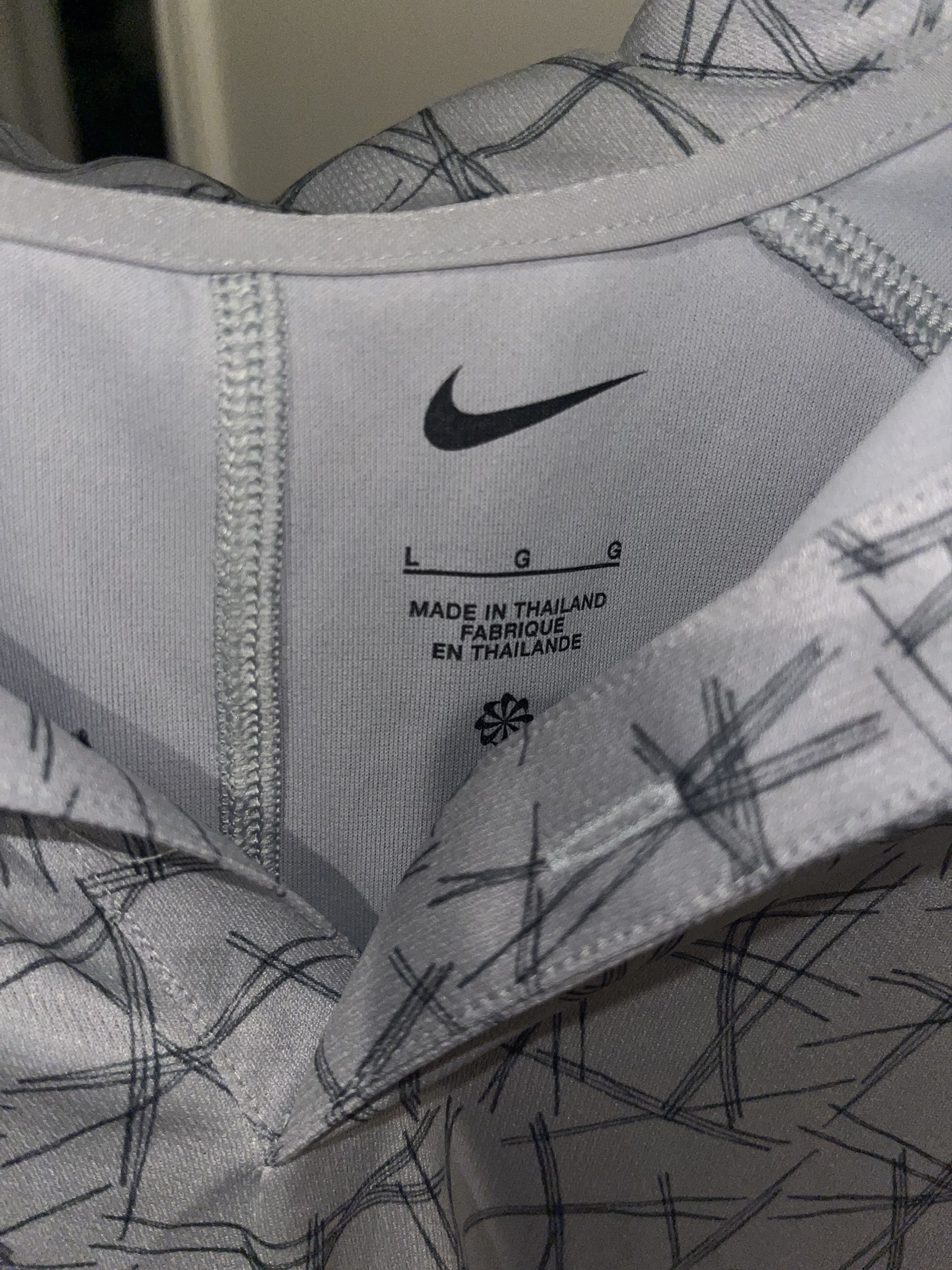 Nike Light Grey Polo Size US L / EU 52-54 / 3 - 3 Thumbnail