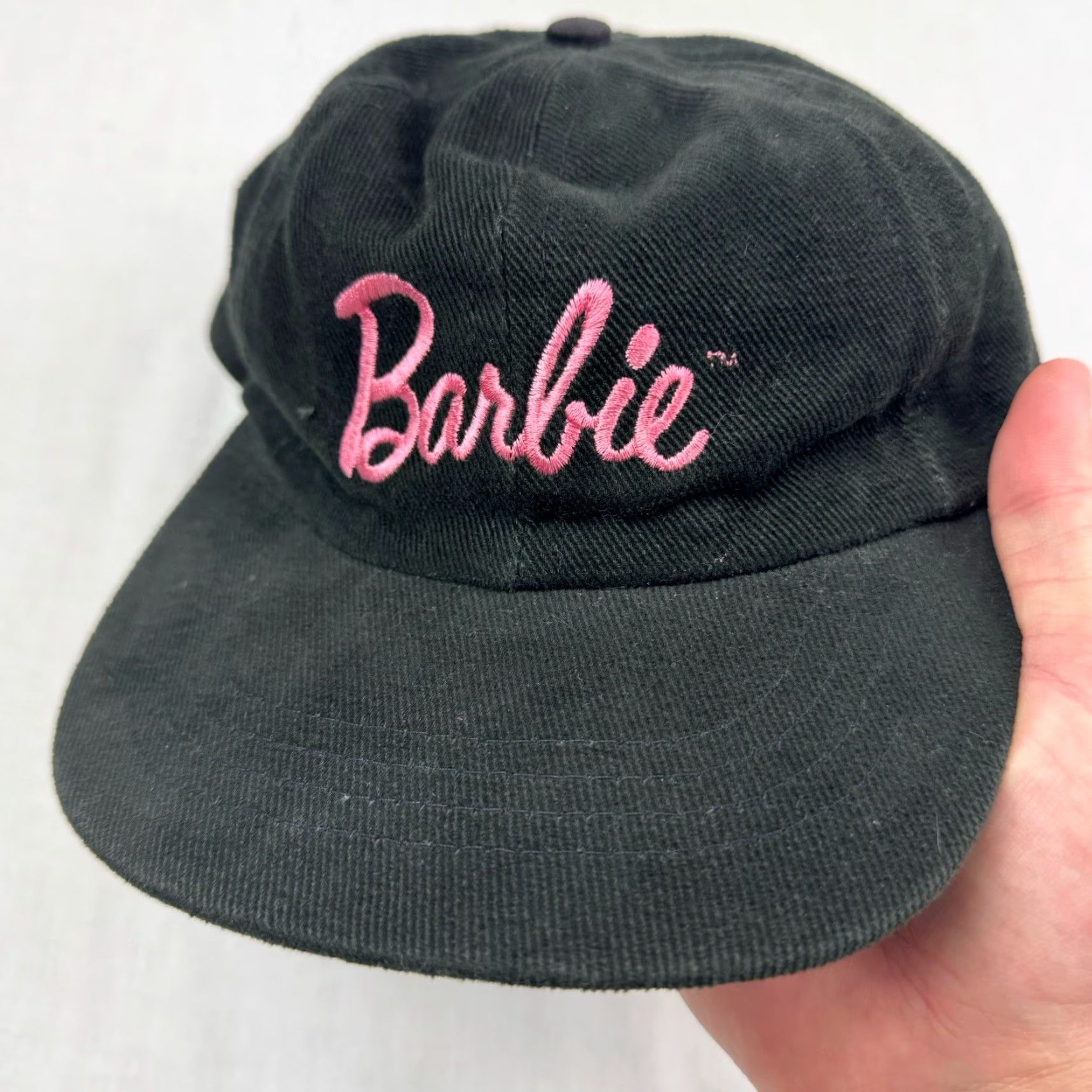 Vintage VINTAGE Jerry Leigh Barbie Snapback Hat Adult Black 90s Embroidered Women adjustable Size ONE SIZE - 2 Thumbnail