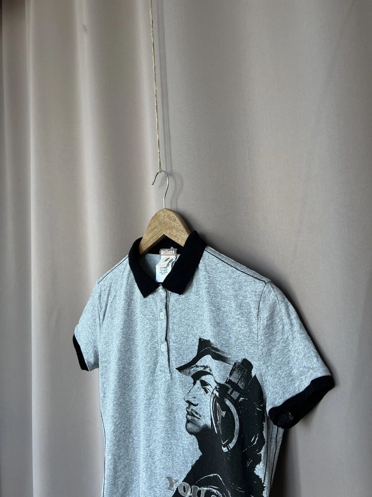 John Galliano John Galliano Big Logo Polo Shirt Womens Size S Short Sleeve Size S / US 4 / IT 40 - 4 Thumbnail