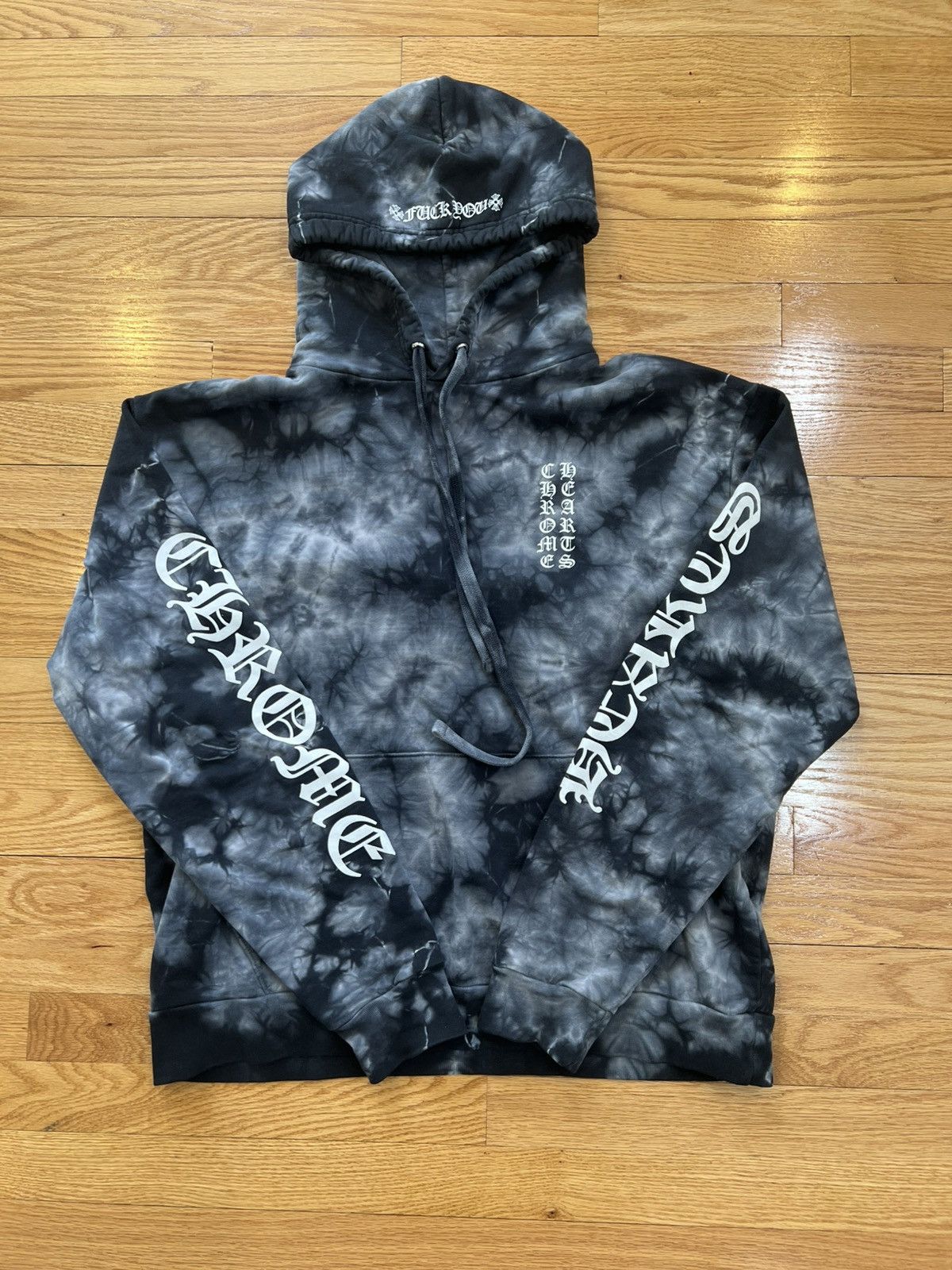 Chrome Hearts Tie Dye Horseshoe Hoodie | Grailed