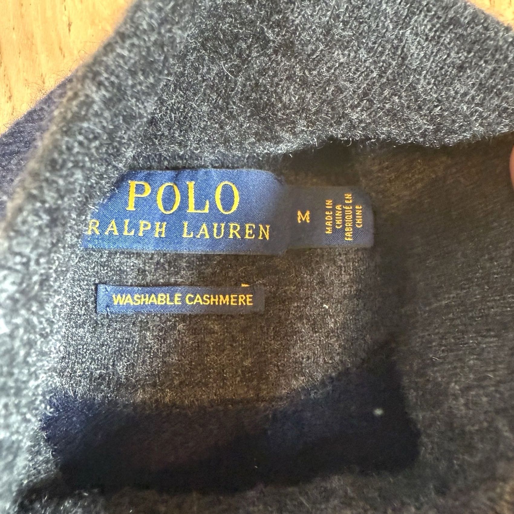 Ralph Lauren Ralph Lauren Sweater Polo Mens Medium Blue Cashmere Half Zip Pullover Casual Mens Size US M / EU 48-50 / 2 - 3 Thumbnail