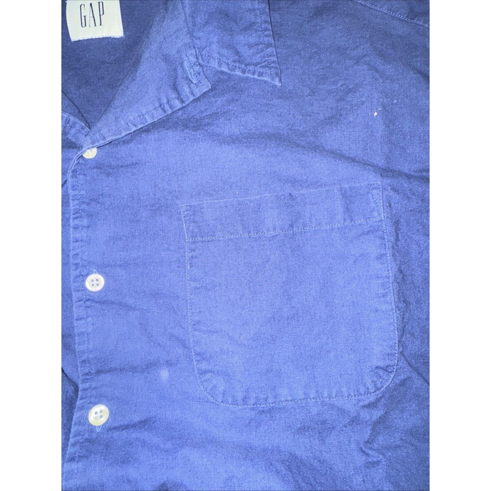 Gap × Old Navy × Vintage Gap Bowling Camper Button Up Short Sleeve Shirt Blue L 25x28 Size US L / EU 52-54 / 3 - 3 Thumbnail