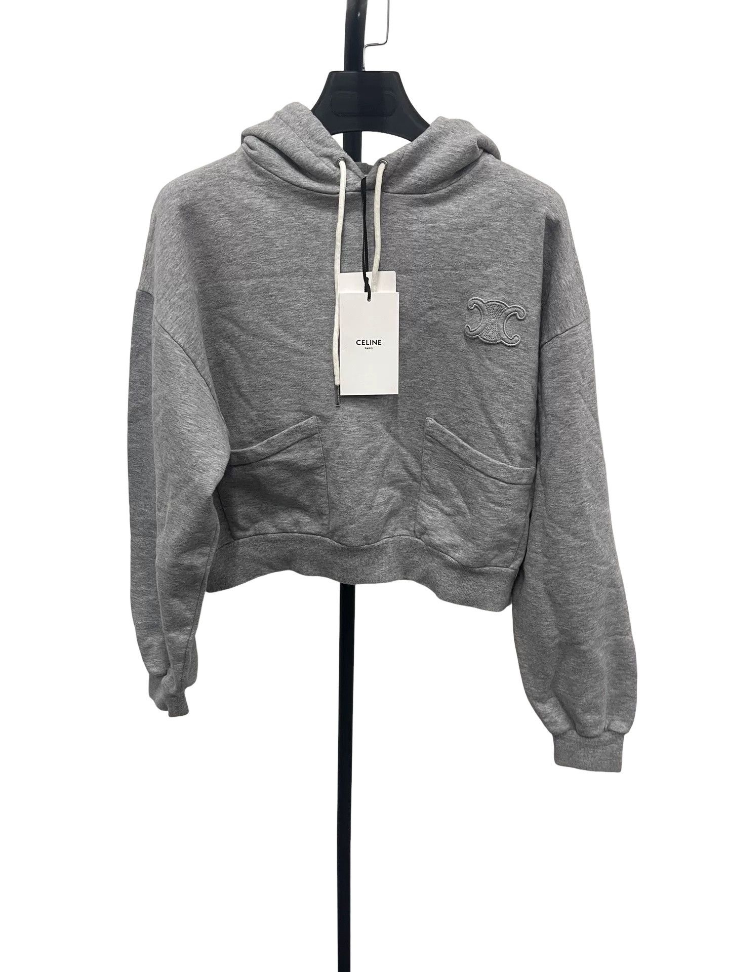Celine CELINE Triomphe Logo Hoodie Size S Size S / US 4 / IT 40 - 1 Thumbnail