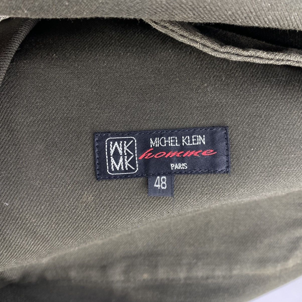 Japanese Brand Michel Klein Homme Olive Green Utility Jacket Size US M / EU 48-50 / 2 - 14 Thumbnail