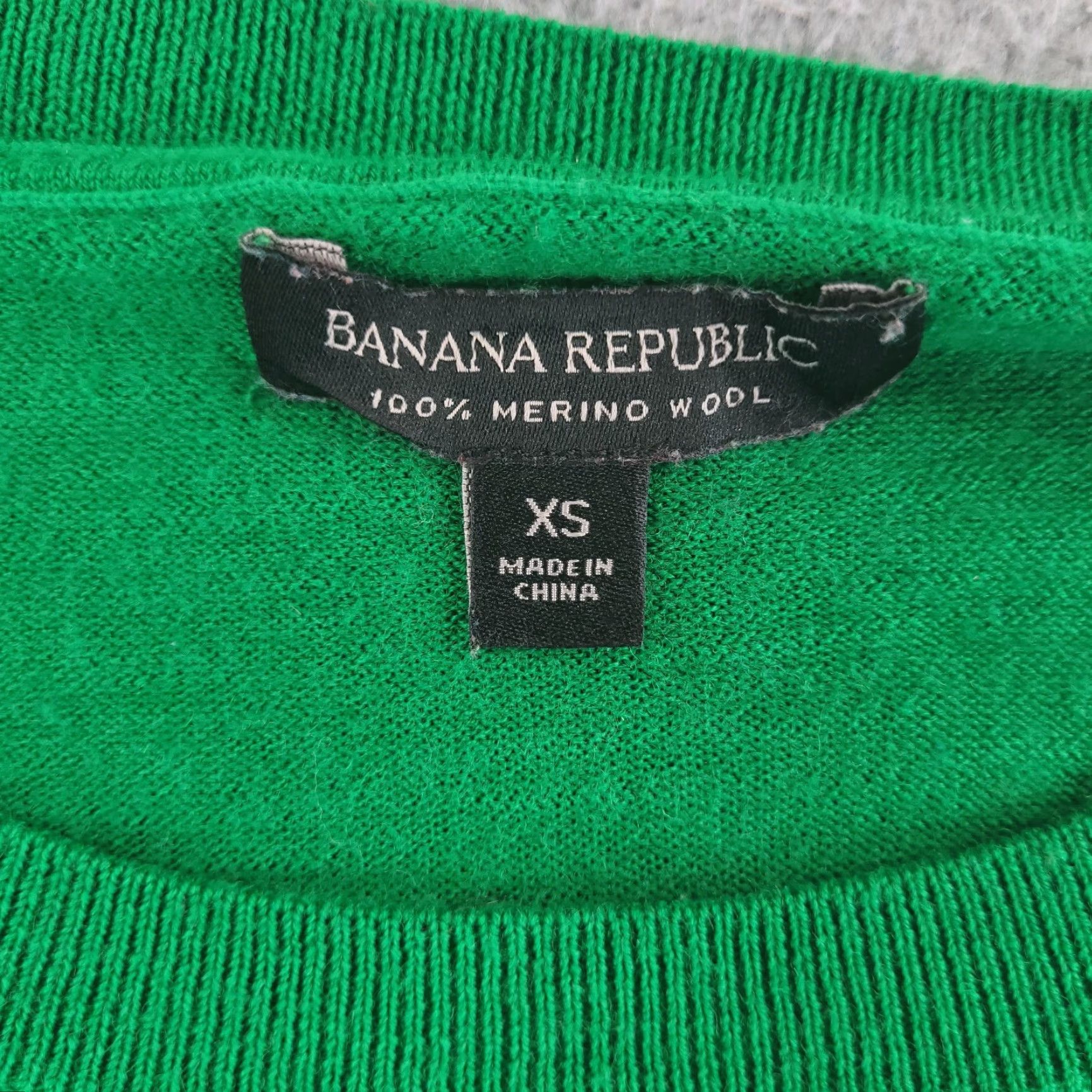 Banana Republic Banana Republic Sweater XS Womens Green 100% Merino Wool Pullover Size XS / US 0-2 / IT 36-38 - 2 Thumbnail
