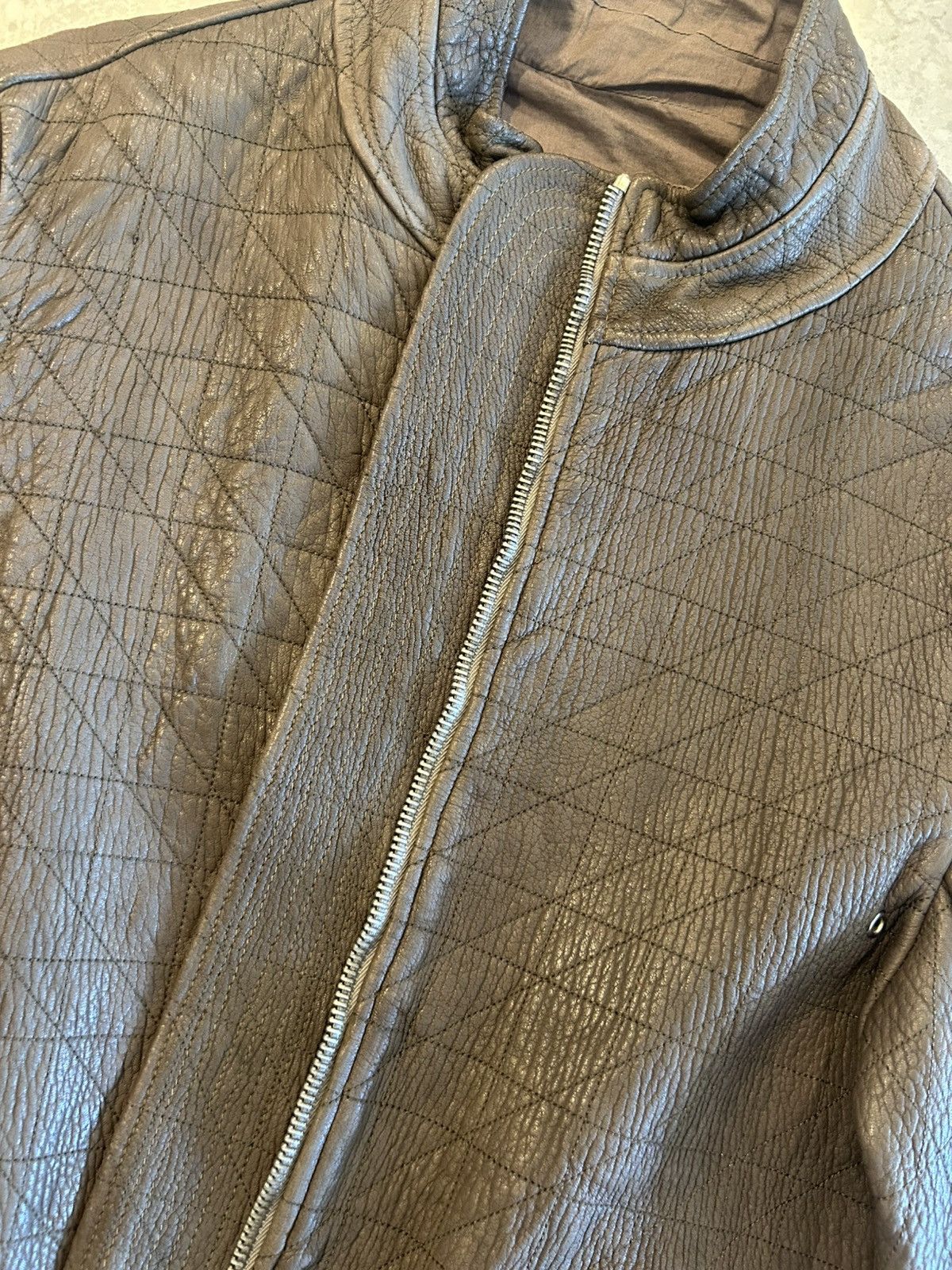Rick Owens Rick Owens F/W 05 "MOOG" Heavy Lamb Leather Biker Jacket Size US XL / EU 56 / 4 - 18 Thumbnail