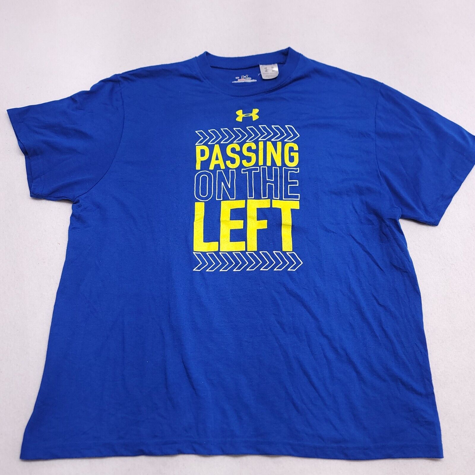 Under Armour Under Armour Passing on the Left Shirt Adult Men Size M Blue Size US M / EU 48-50 / 2 - 2 Thumbnail