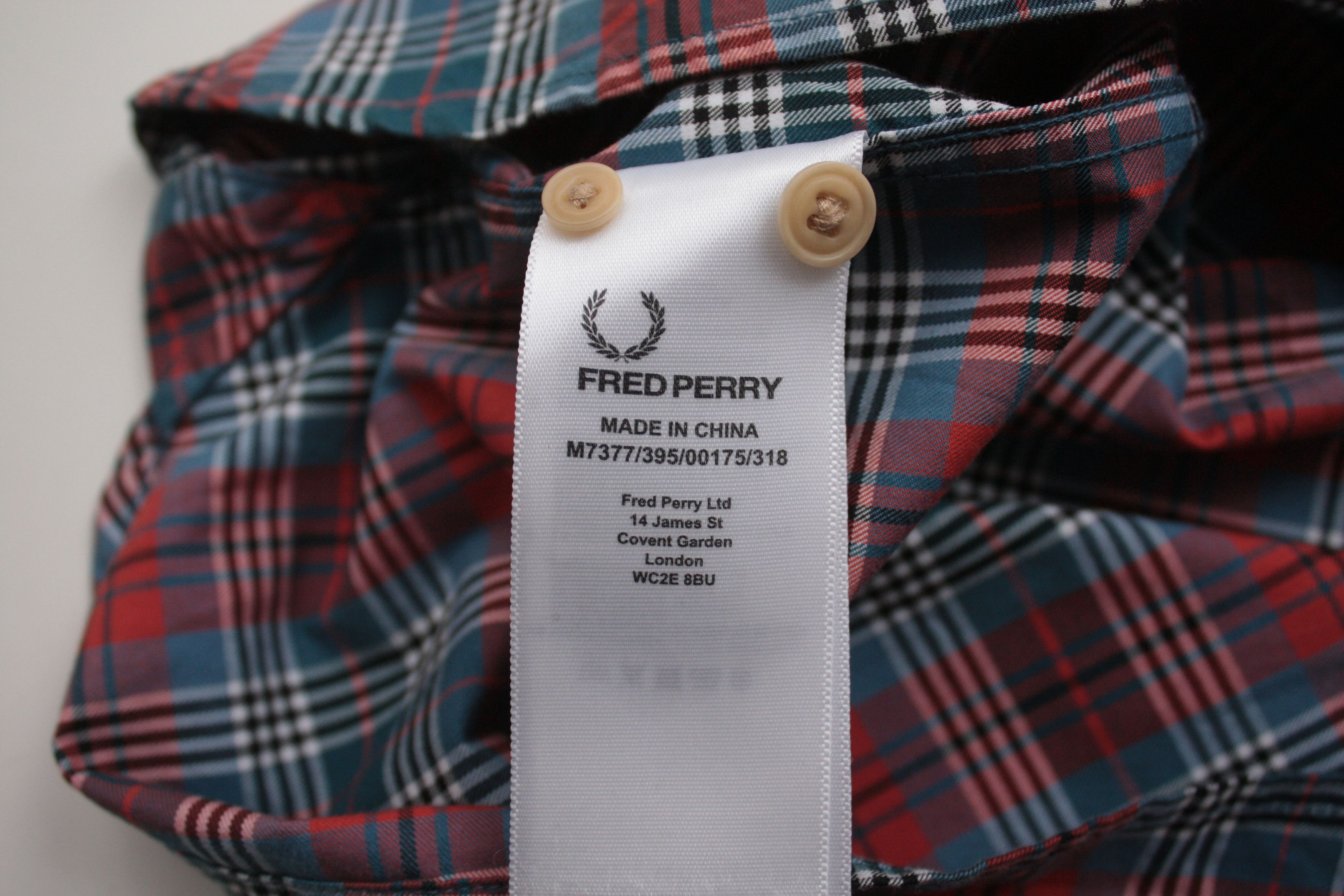 Fred Perry Fred Perry Checkered Long Sleeve Shirt Men's Large Size US L / EU 52-54 / 3 - 7 Thumbnail