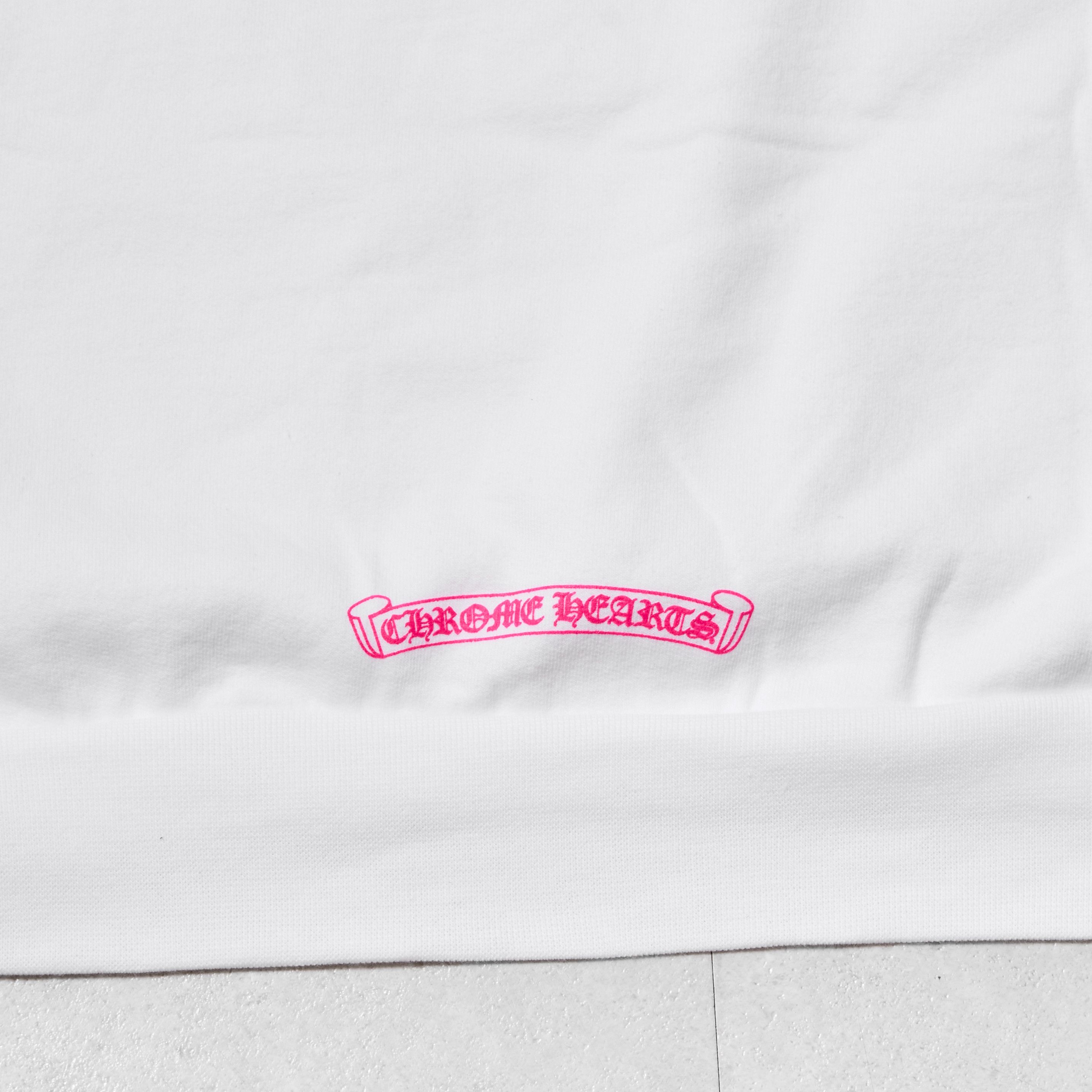 Chrome Hearts CHROME HEARTS horsehoe logo hoodie neon magenta print white Size XL / US 12-14 / IT 48-50 - 8 Thumbnail
