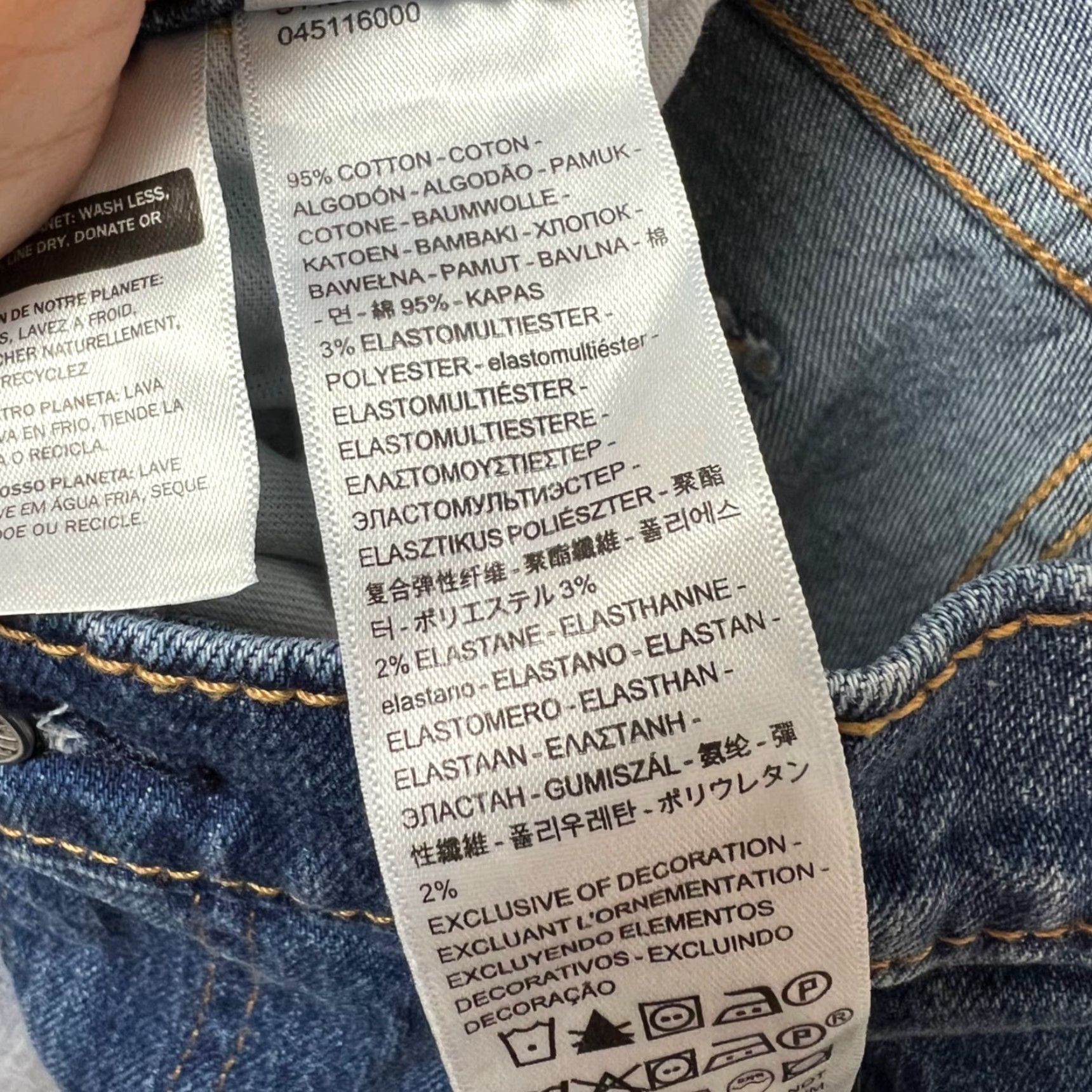 Levi's Levis 511 Jeans Slim Fit Denim 32x32 Blue Medium Wash Men Regular Size 32 Pocket 5 Size US 32 / EU 48 - 4 Thumbnail
