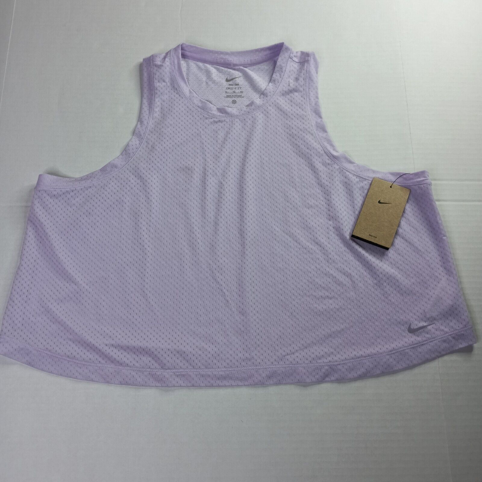 Nike Women's Nike Breathe Dri-FIT Cropped Tank Top Size XL Purple Size XL / US 12-14 / IT 48-50 - 1 Thumbnail