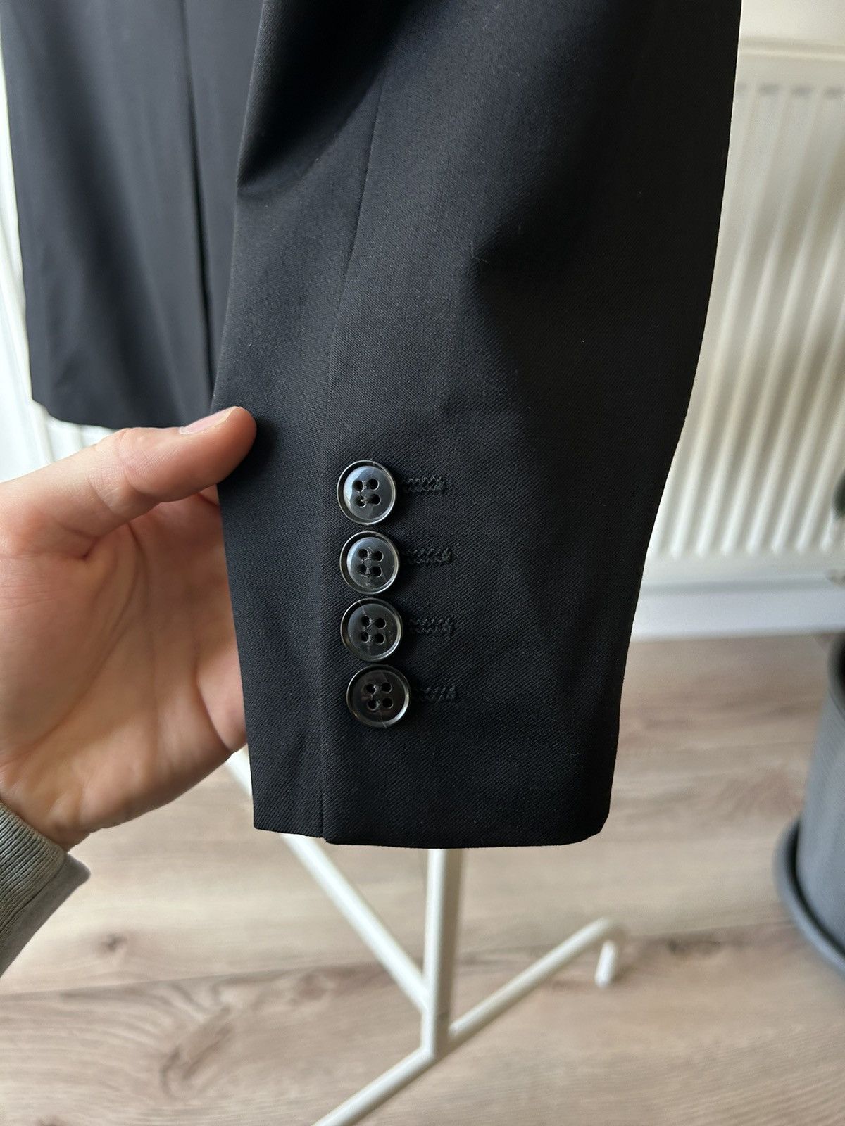 Vintage × Yves Saint Laurent Yves Saint Lauren Diffusion Hommes Double Breasted Blazer Size 54R - 10 Thumbnail