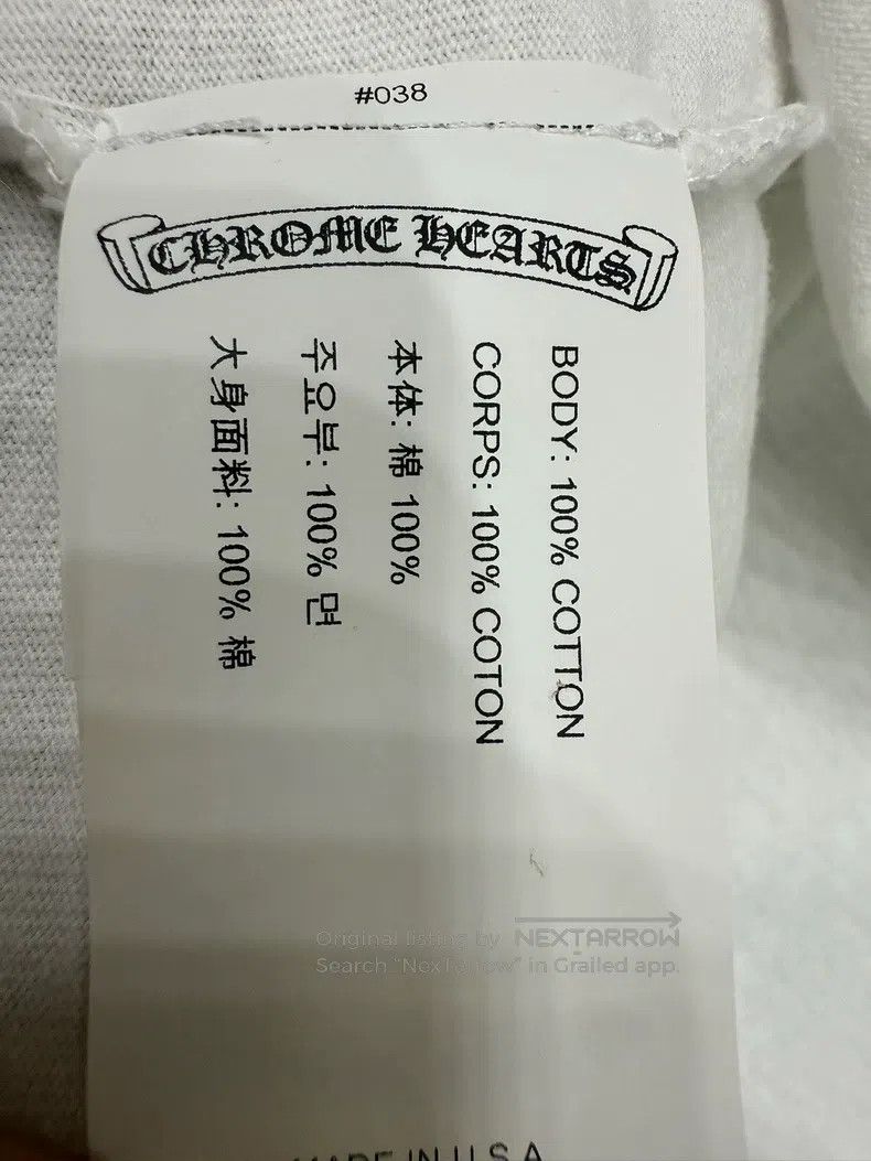 Chrome Hearts CHROME HEARTS Size M White embroidered short tee Size US M / EU 48-50 / 2 - 6 Thumbnail