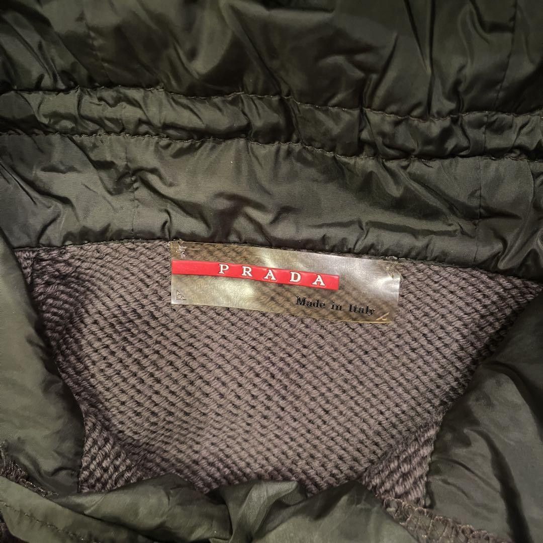1999 FW Prada Ninja Kint Hoodie in Green