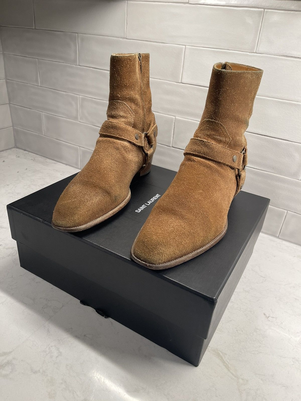 Saint Laurent Paris Saint Laurent Wyatt Harness Boots Grailed
