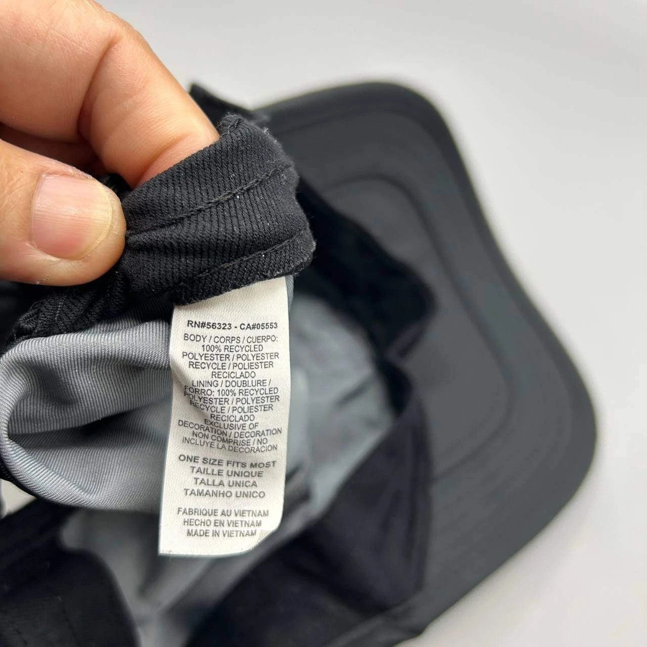 Nike Nike Featherlight Dri-Fit Hat Men Gray Black Strap Back Cap Size ONE SIZE - 6 Thumbnail