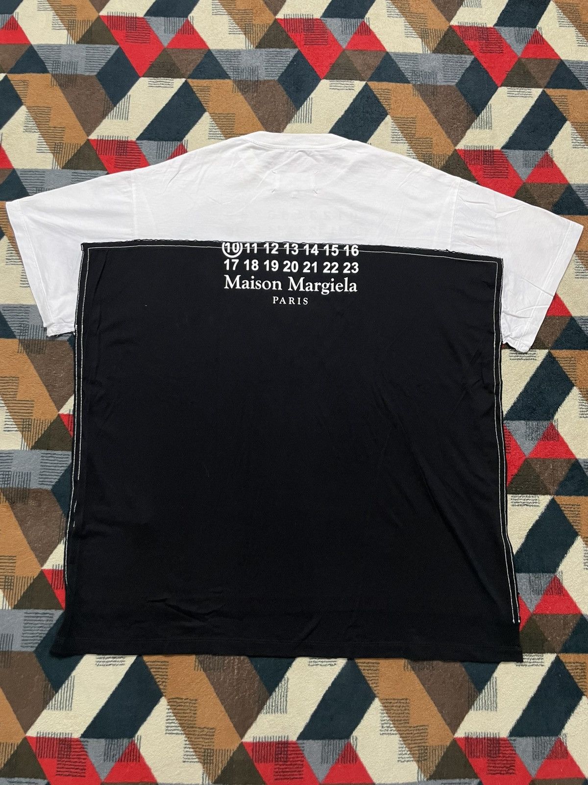 Maison Margiela Maison Margiela Cut And Sew Oversized Tee Size US L / EU 52-54 / 3 - 4 Thumbnail