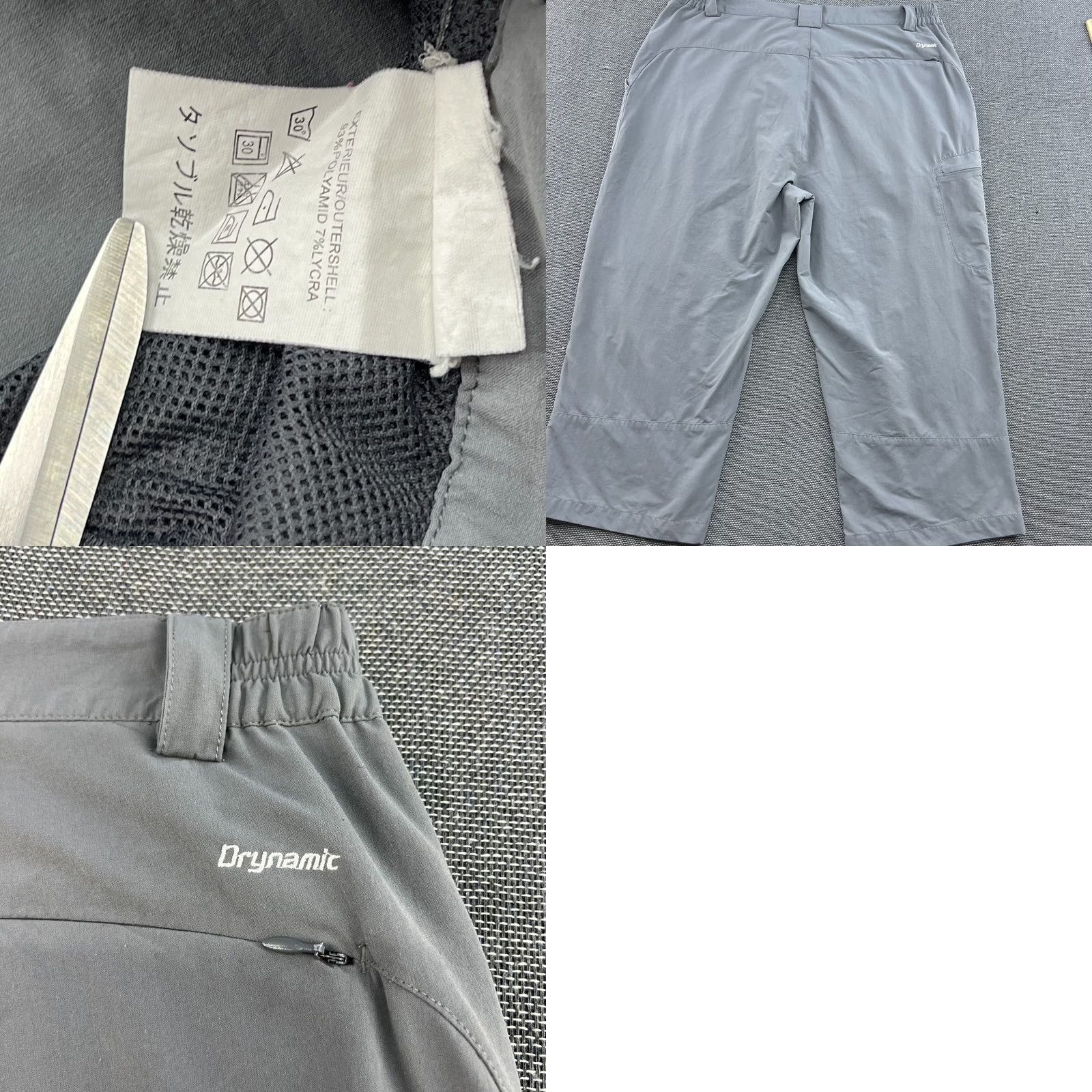 Vintage Millet Drynamic Mens 7/8 Pants XL Gray Outdoor Hiking Track Pants Mens Size US 36 / EU 52 - 9 Thumbnail