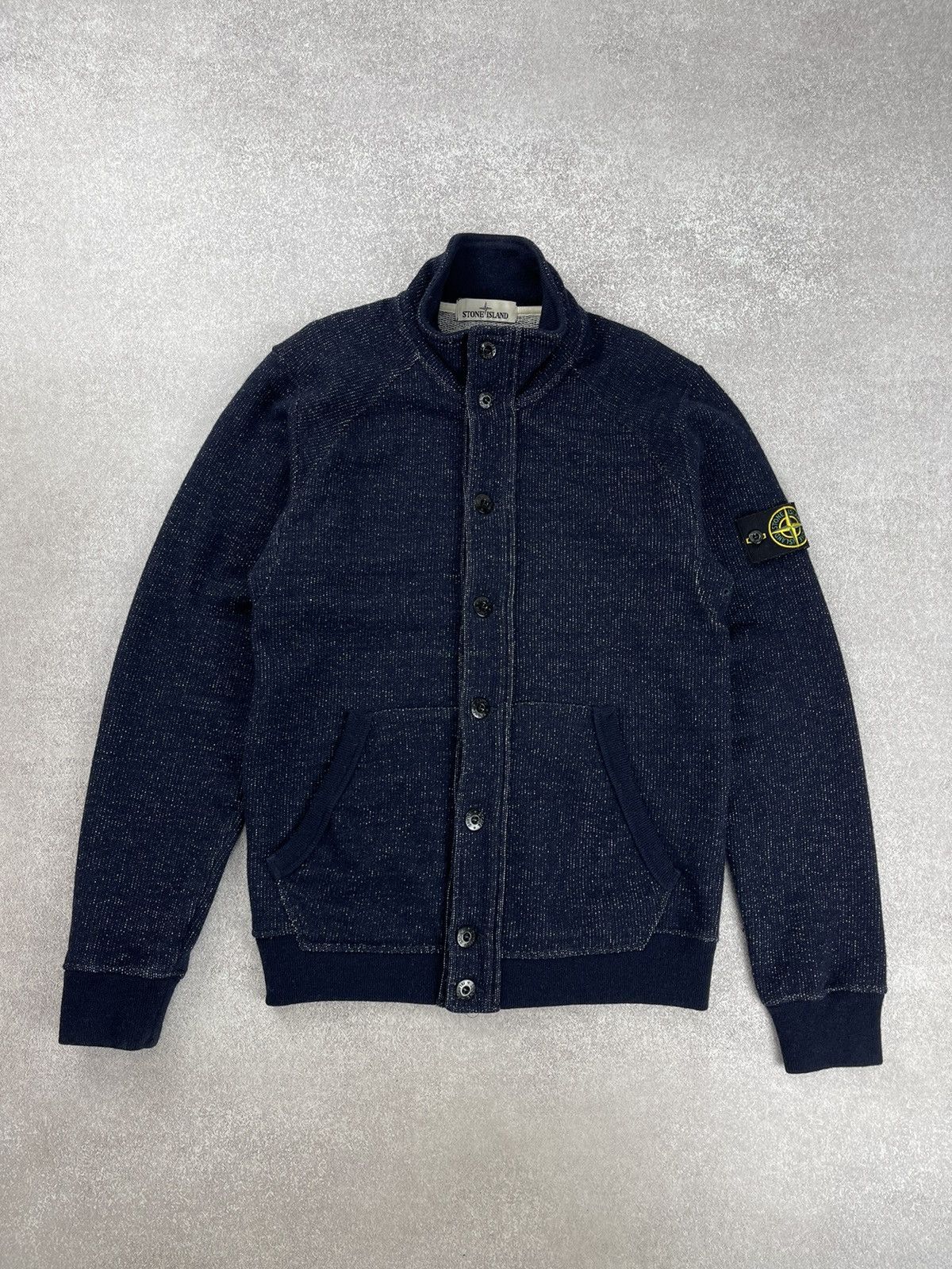 Stone Island Knit Sweater Pullover Navy Blue