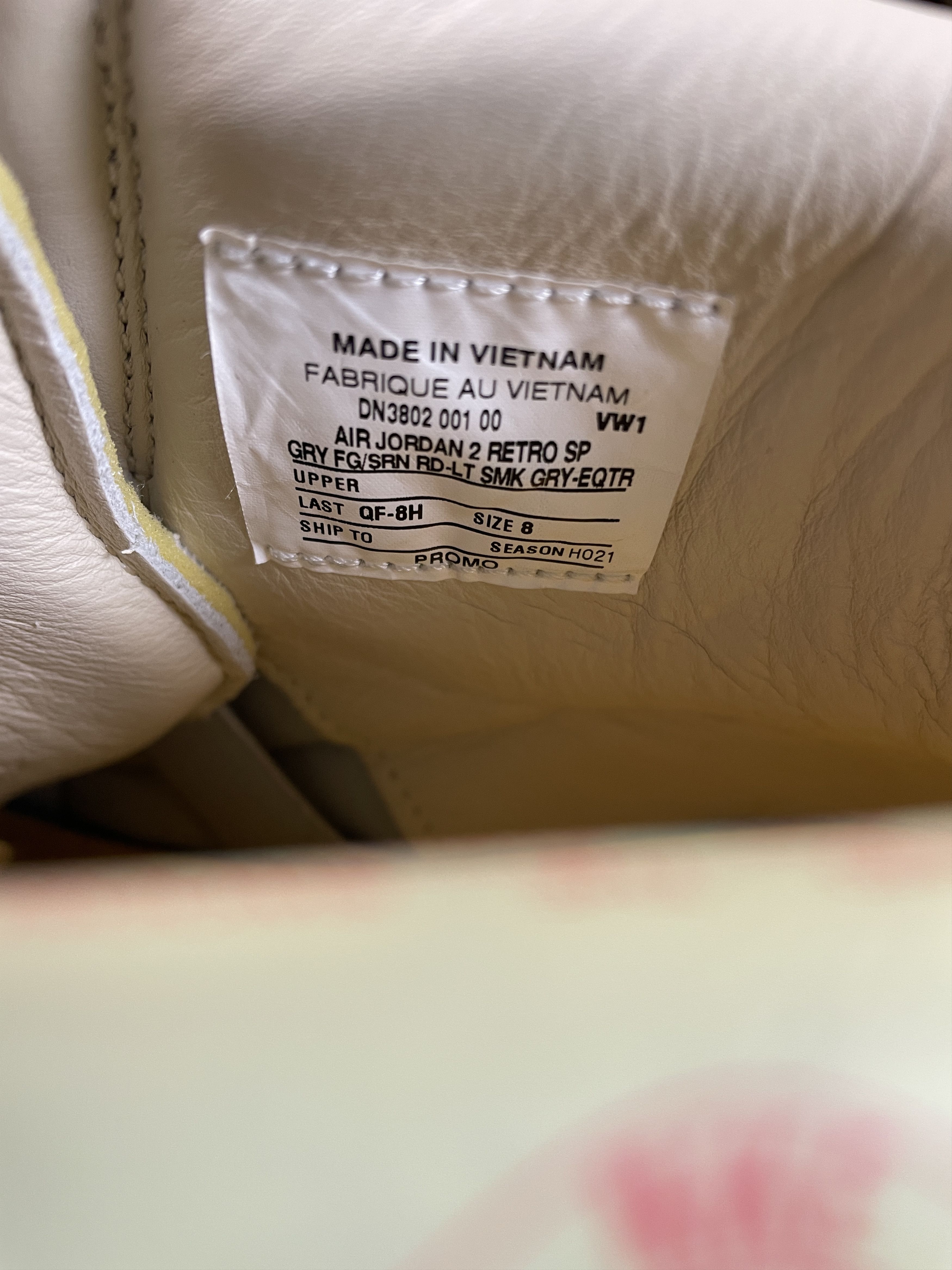 Jordan Brand × Union LA Jordan 2 Retro SP Union Grey Fog PROMO SAMPLE Size US 8 / EU 41 - 9 Thumbnail