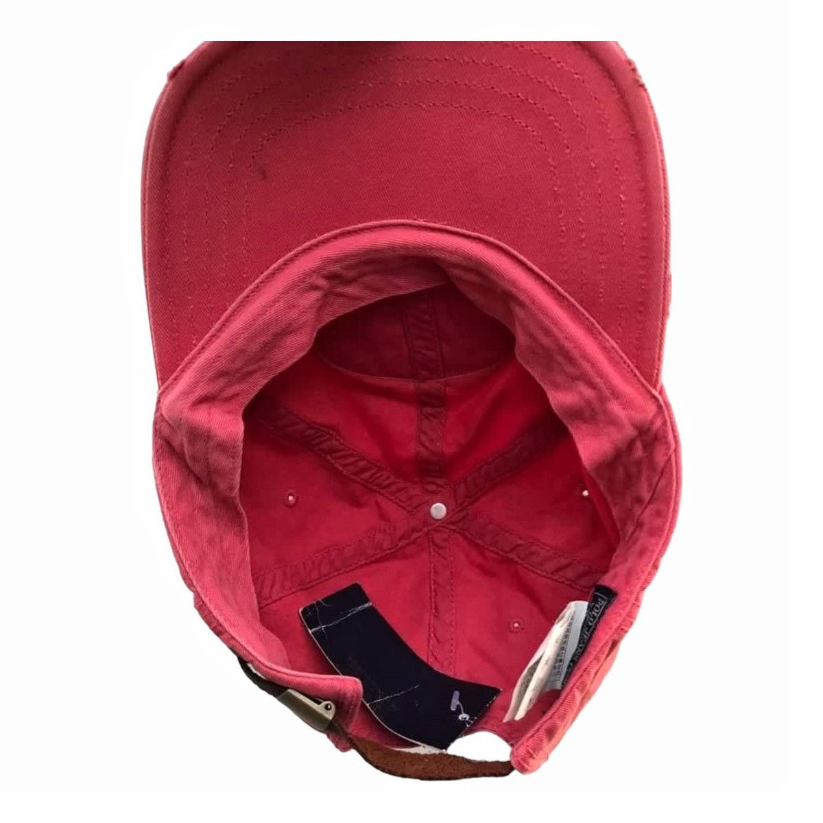 Polo Ralph Lauren × Ralph Lauren × Vintage Polo Jeans Ralph Lauren Baseball Cap Hat Distressed USA Flag Size ONE SIZE - 6 Thumbnail