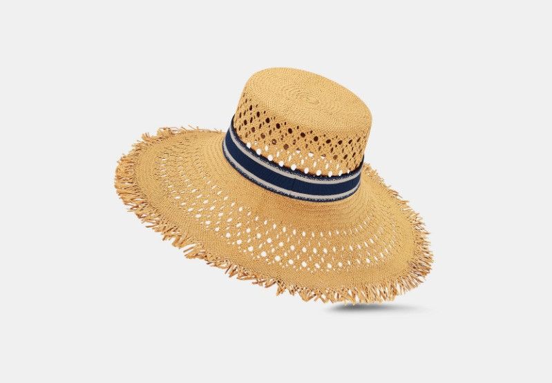 Dior o1w1db10325 Size: OS / 44NDM Large Brim Hat / Cap in Straw Size ONE SIZE - 3 Thumbnail