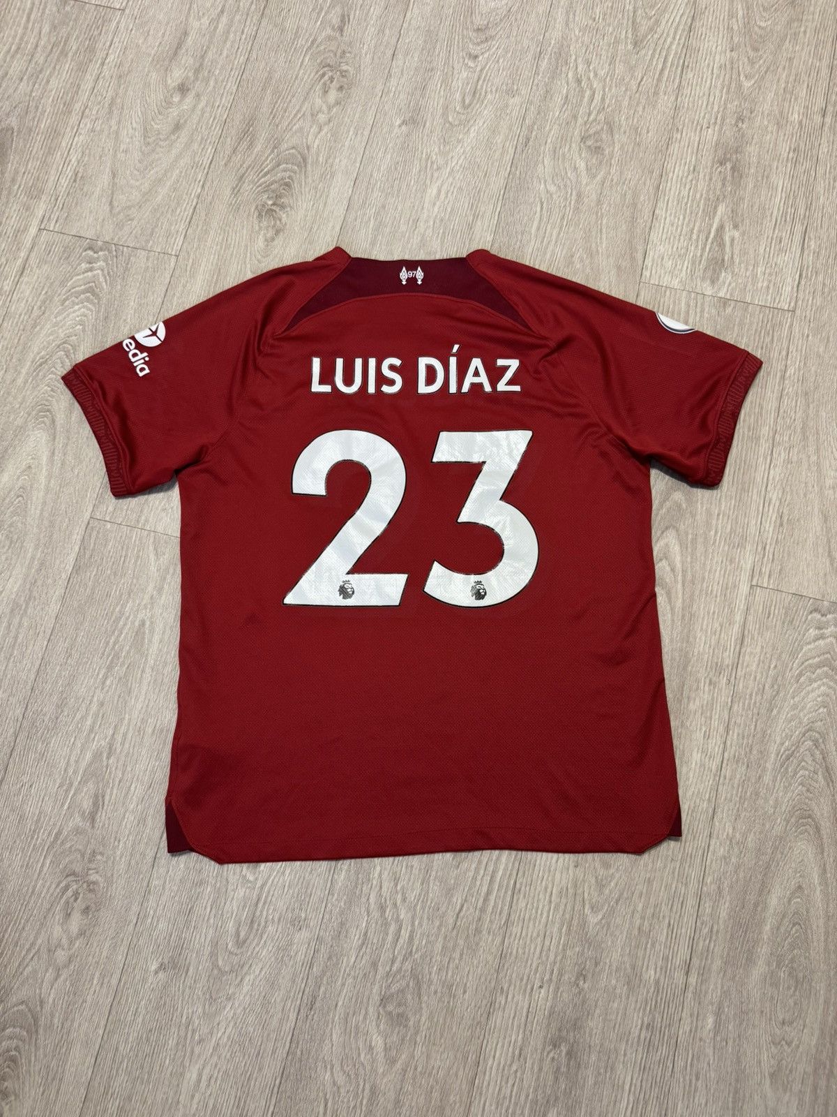 Nike 🔷Nike Liverpool 2022/23 Luis Diaz #23 Soccer jersey🔷 Size US L / EU 52-54 / 3 - 10 Thumbnail