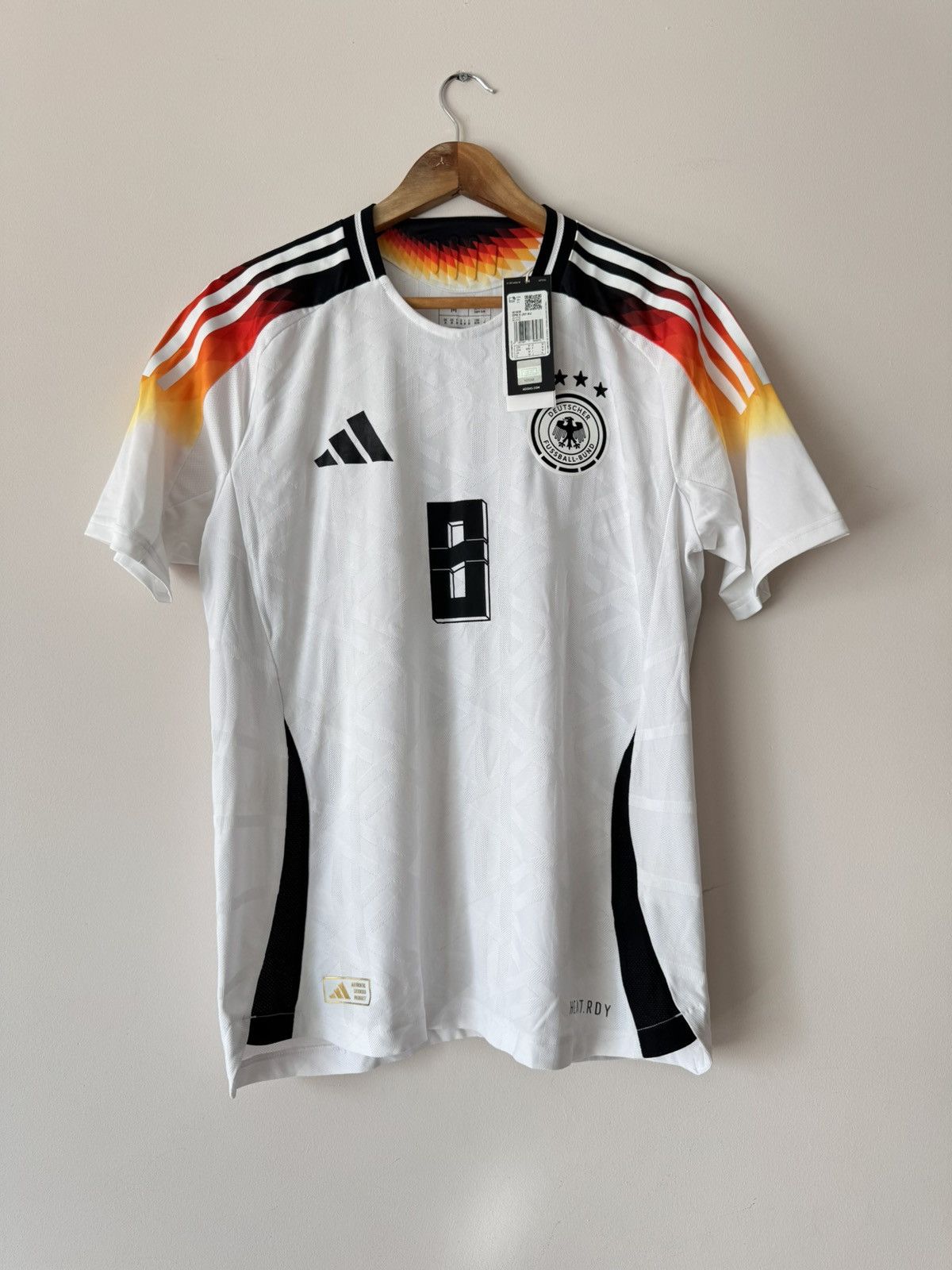 Adidas Kroos #8 Germany 2023-2024 Player Issue Home Soccer Jersey Size US M / EU 48-50 / 2 - 2 Thumbnail