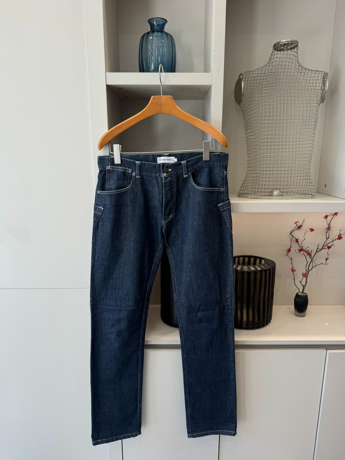 Hussein Chalayan Hussein Chalayan Raw Denim Jeans Size US 32 / EU 48 - 1 Thumbnail
