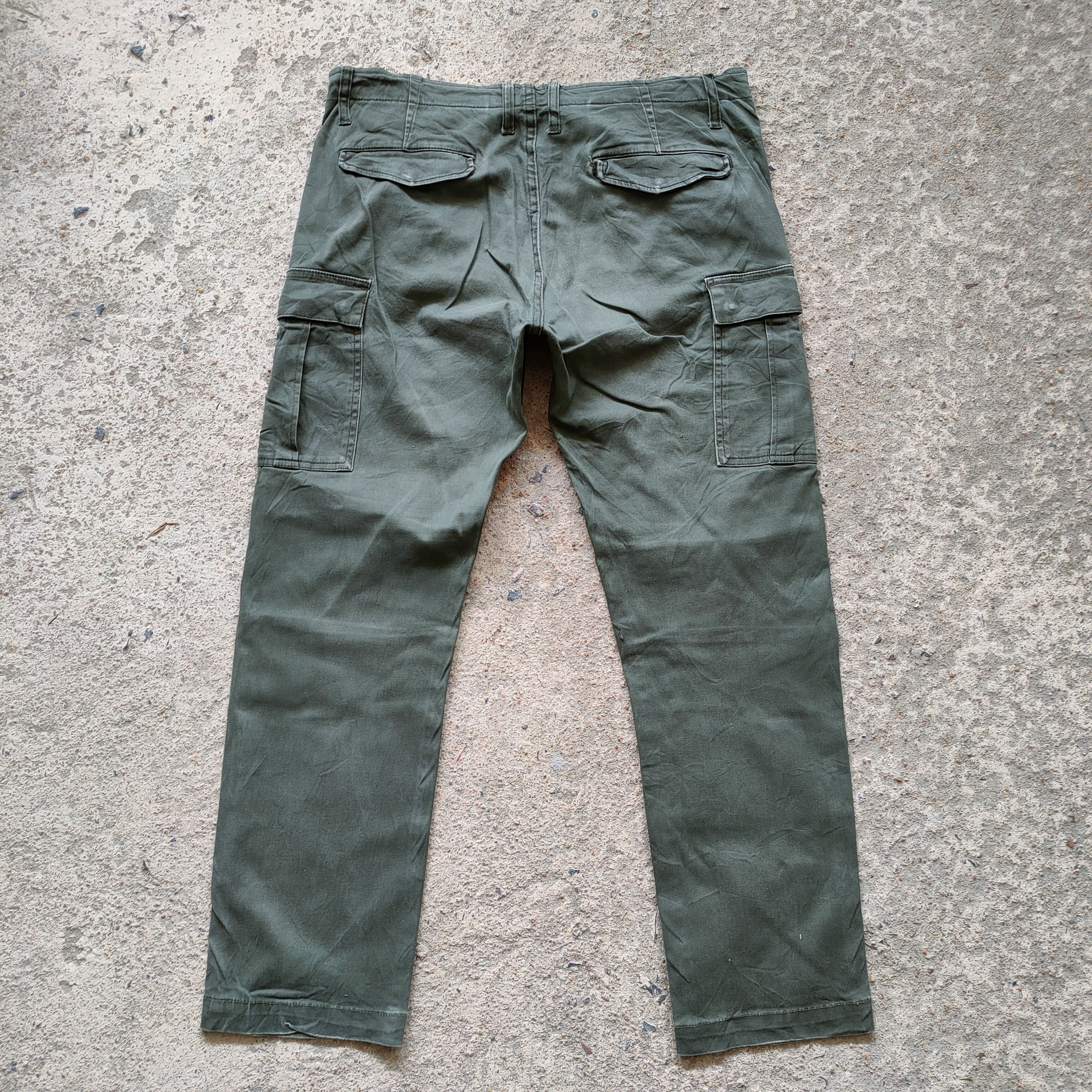 Japanese Brand × Vintage VINTAGE BACK GREEN CARGO PANTS Size US 32 / EU 48 - 7 Thumbnail