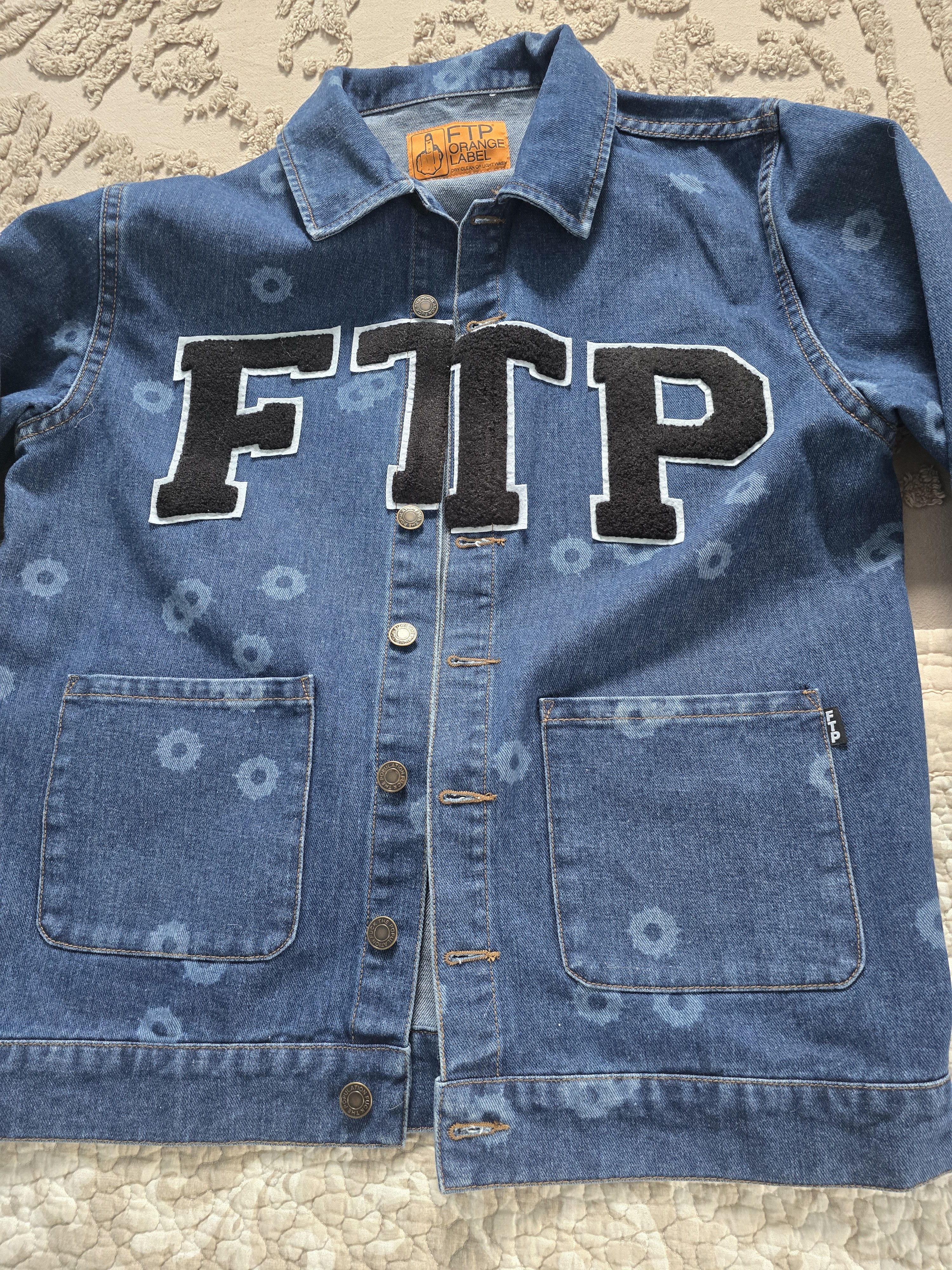 Fuck The Population FTP Bullet Hole Denim Jacket Size US S / EU 44-46 / 1 - 2 Thumbnail
