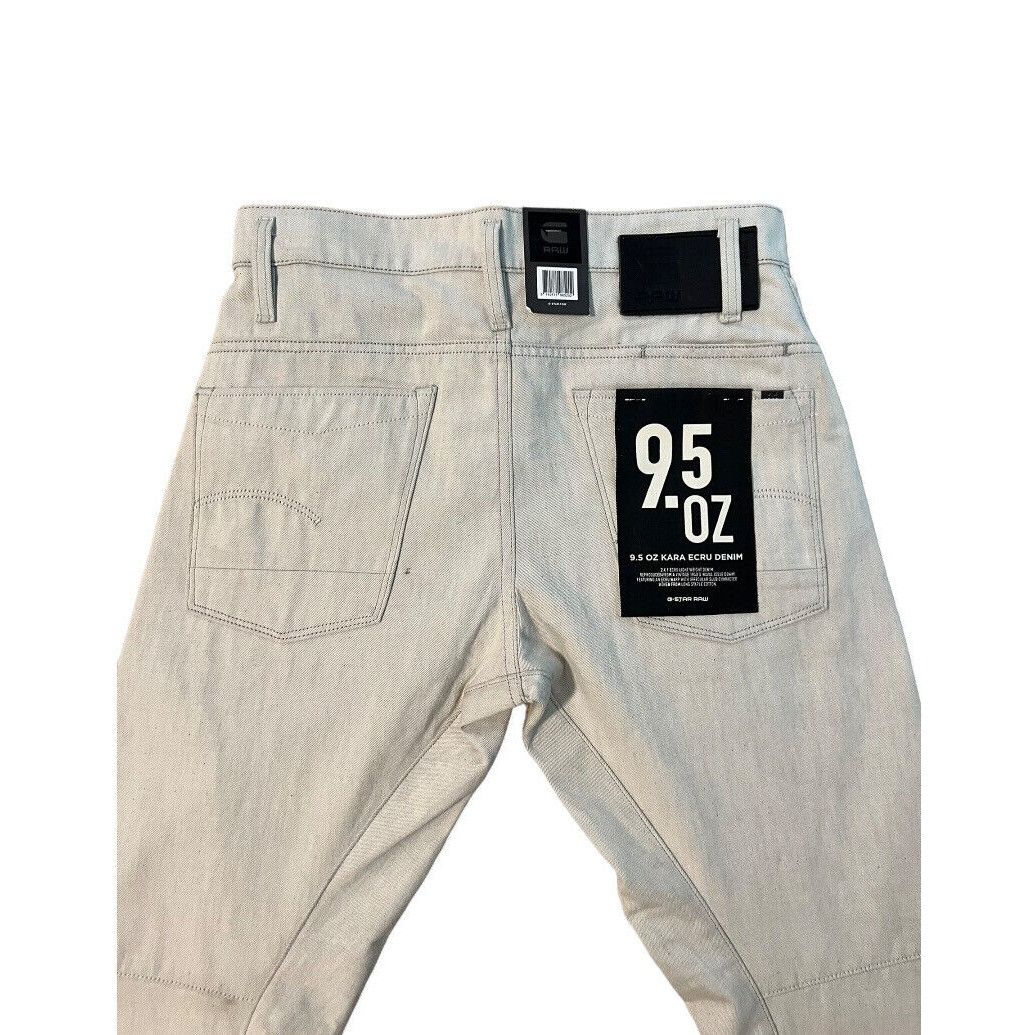 G-Star G-Star Raw Mens 3D Slim Tapered Kara Ecru Denim Size 28/30 Size US 28 / EU 44 - 5 Thumbnail