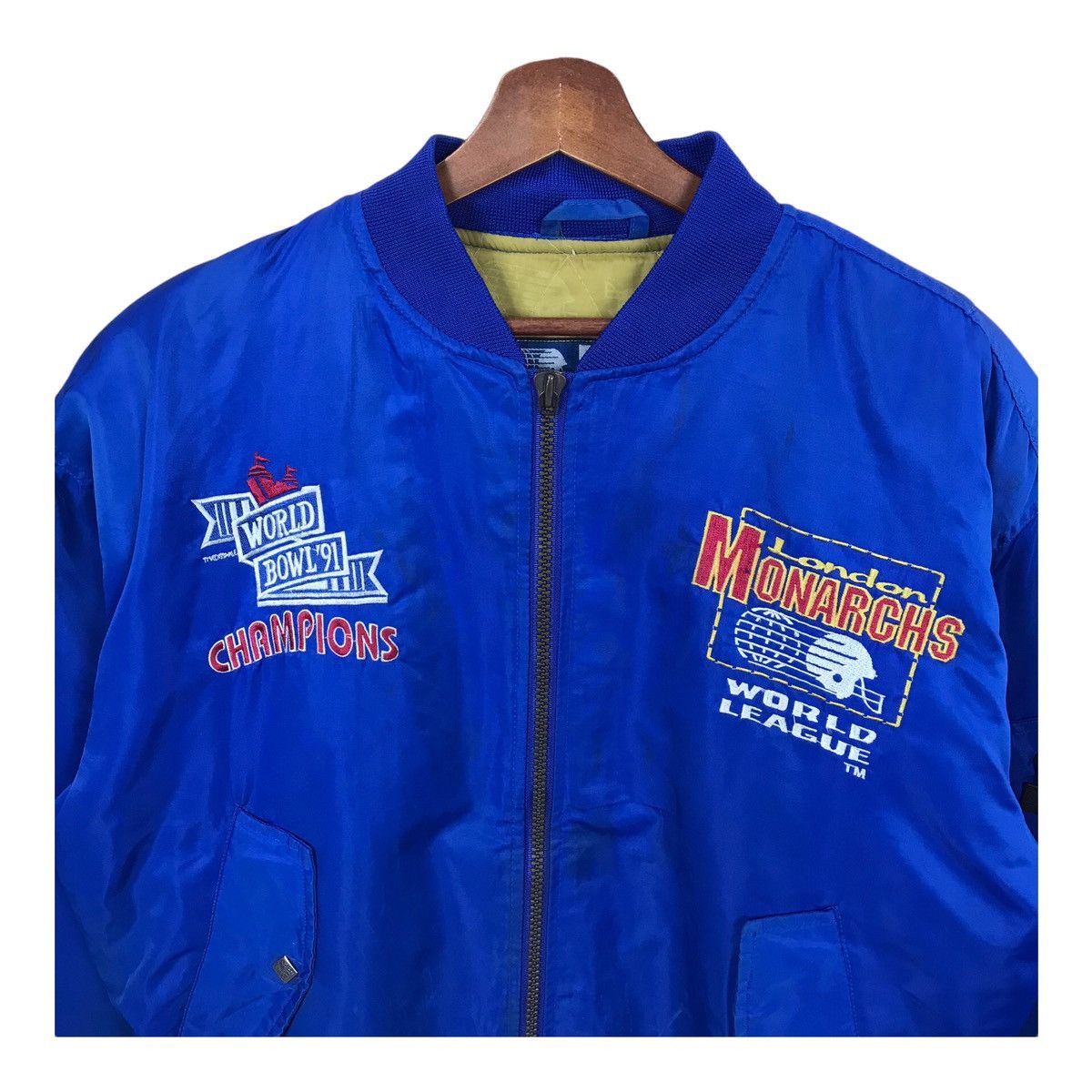 NFL Vintage NFL London Monarchs World League Bomber Jacket Size US M / EU 48-50 / 2 - 3 Thumbnail