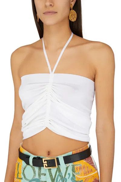 Loewe o1y1025 Blouse in White Size L / US 10 / IT 46 - 3 Thumbnail